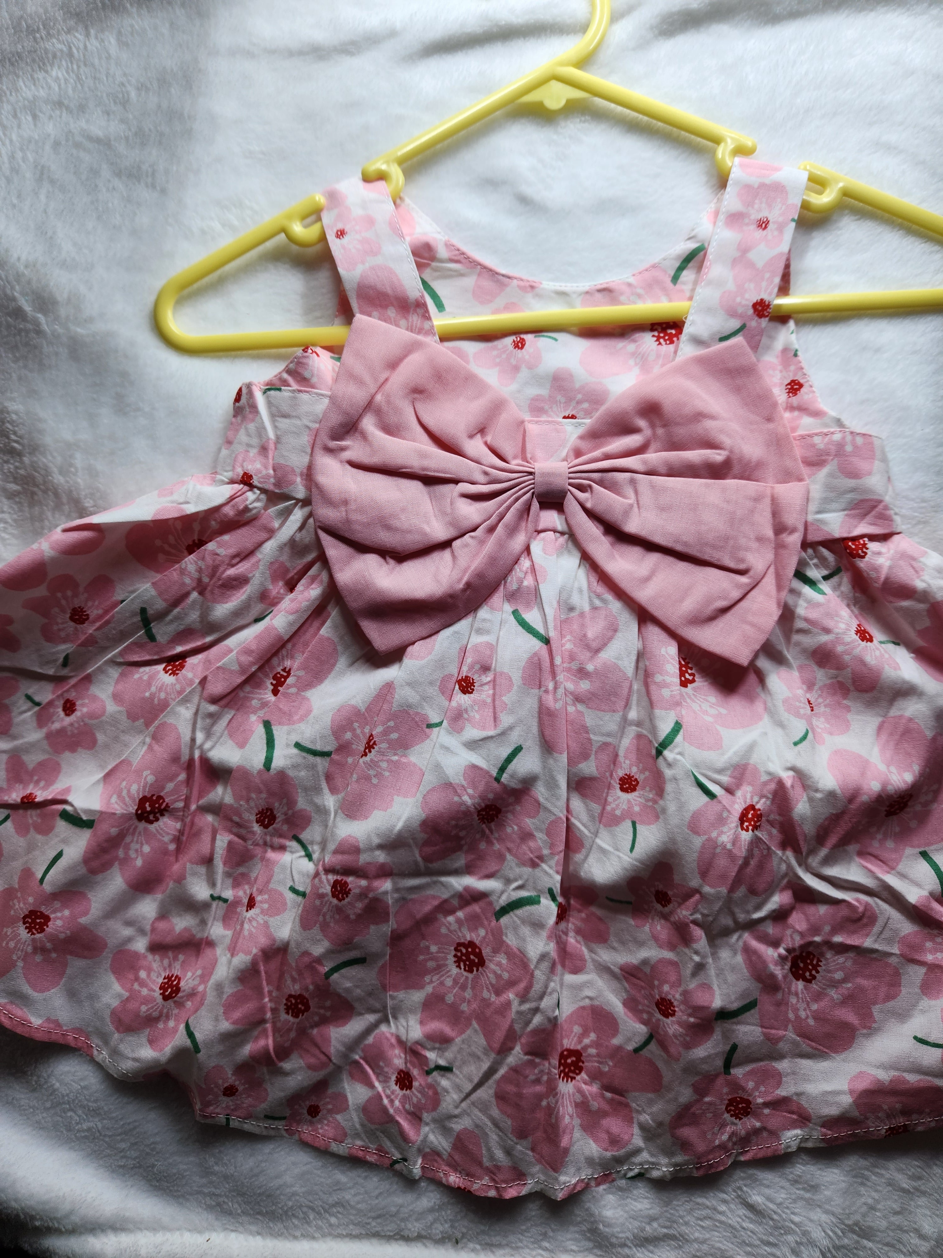 Pink Floral Dress Set
