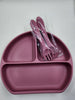 Grid Plate Sets + Spoon + Fork