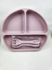 Grid Plate Sets + Spoon + Fork