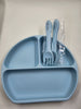 Grid Plate Sets + Spoon + Fork