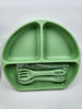 Grid Plate Sets + Spoon + Fork