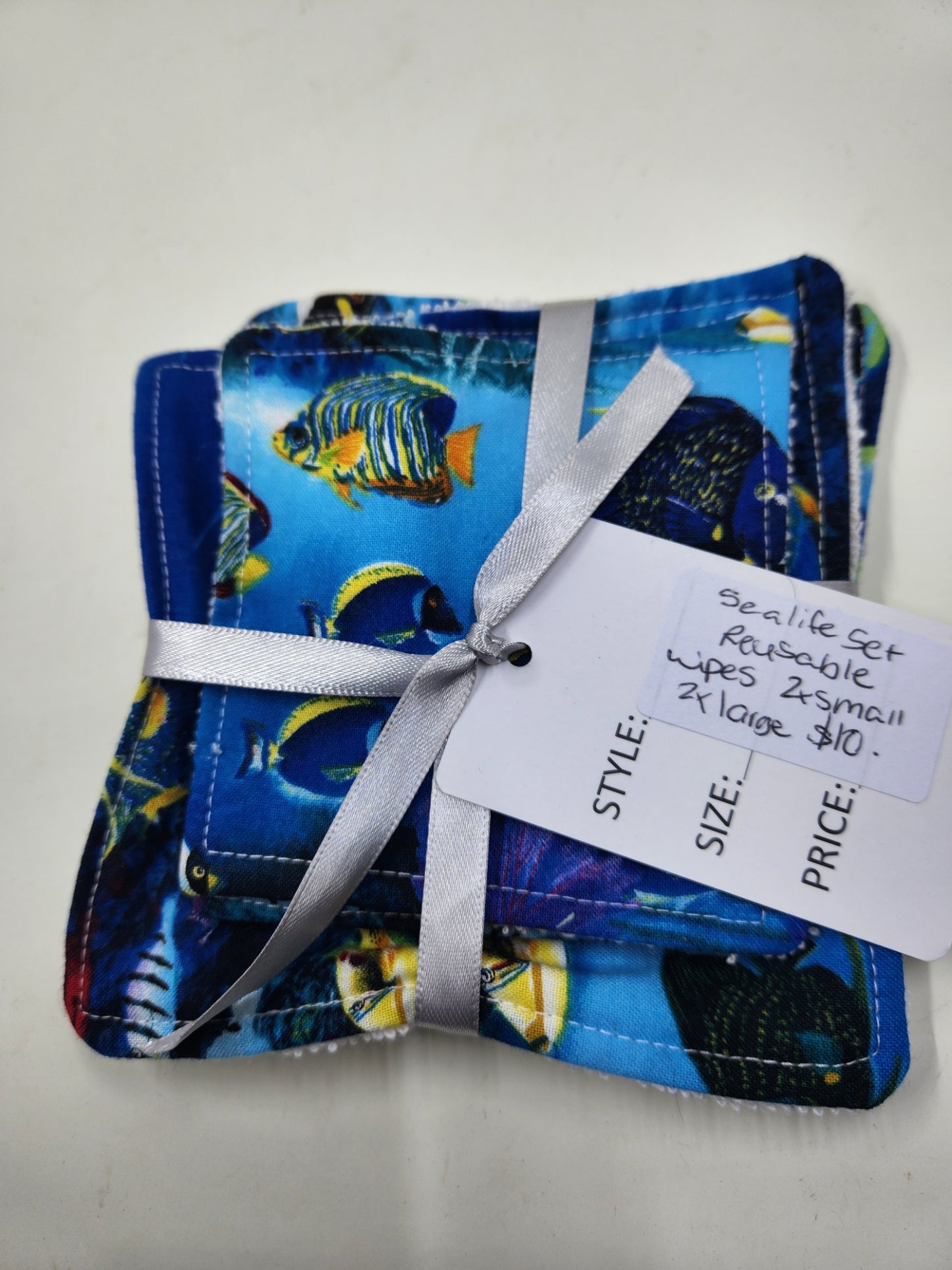 Environmentally Friendly Reusable Wipes Set Sealife
