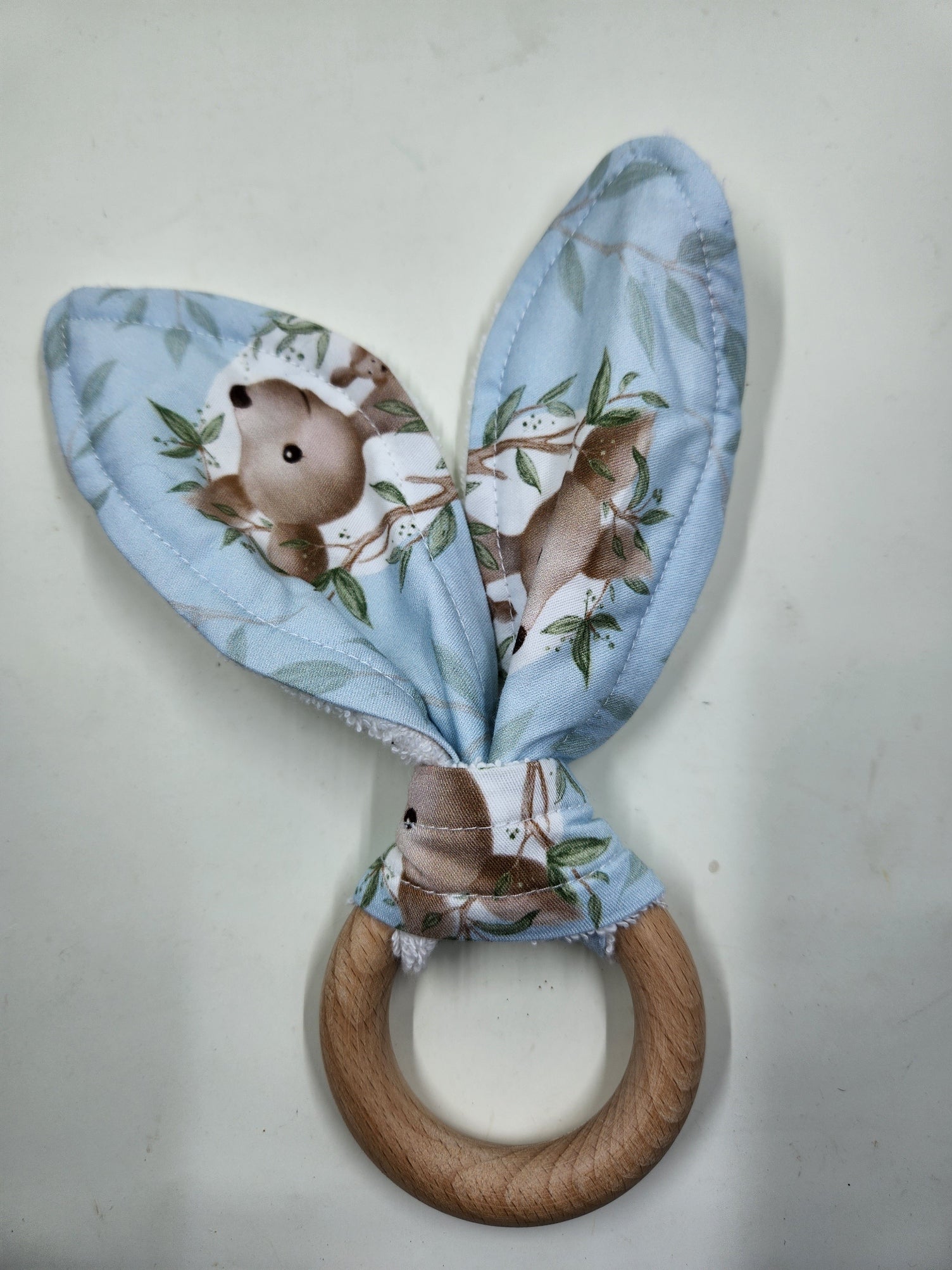 Kangaroo Bunny Eared Wooden Teether