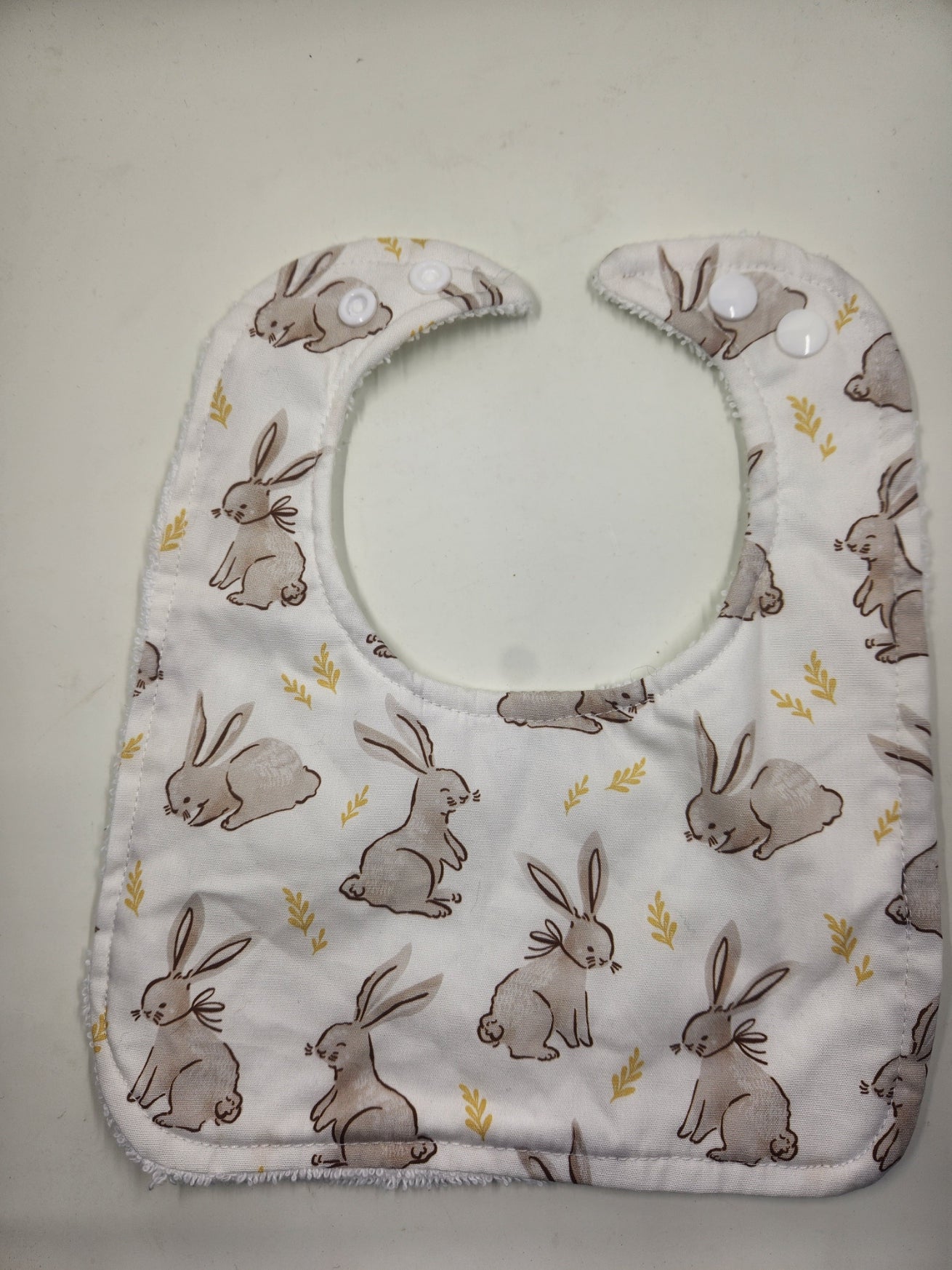 White Bunny Bib