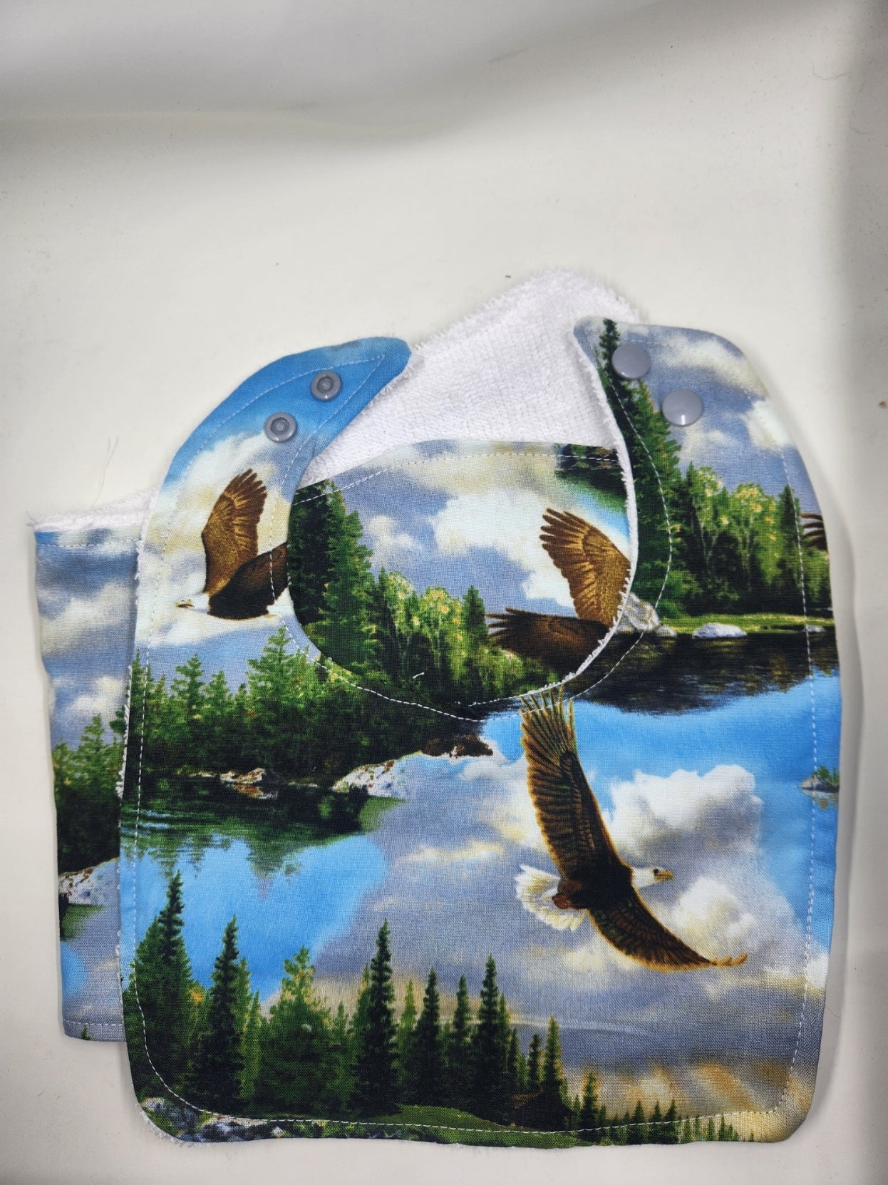 Eagle Bib + Burp Cloth Set