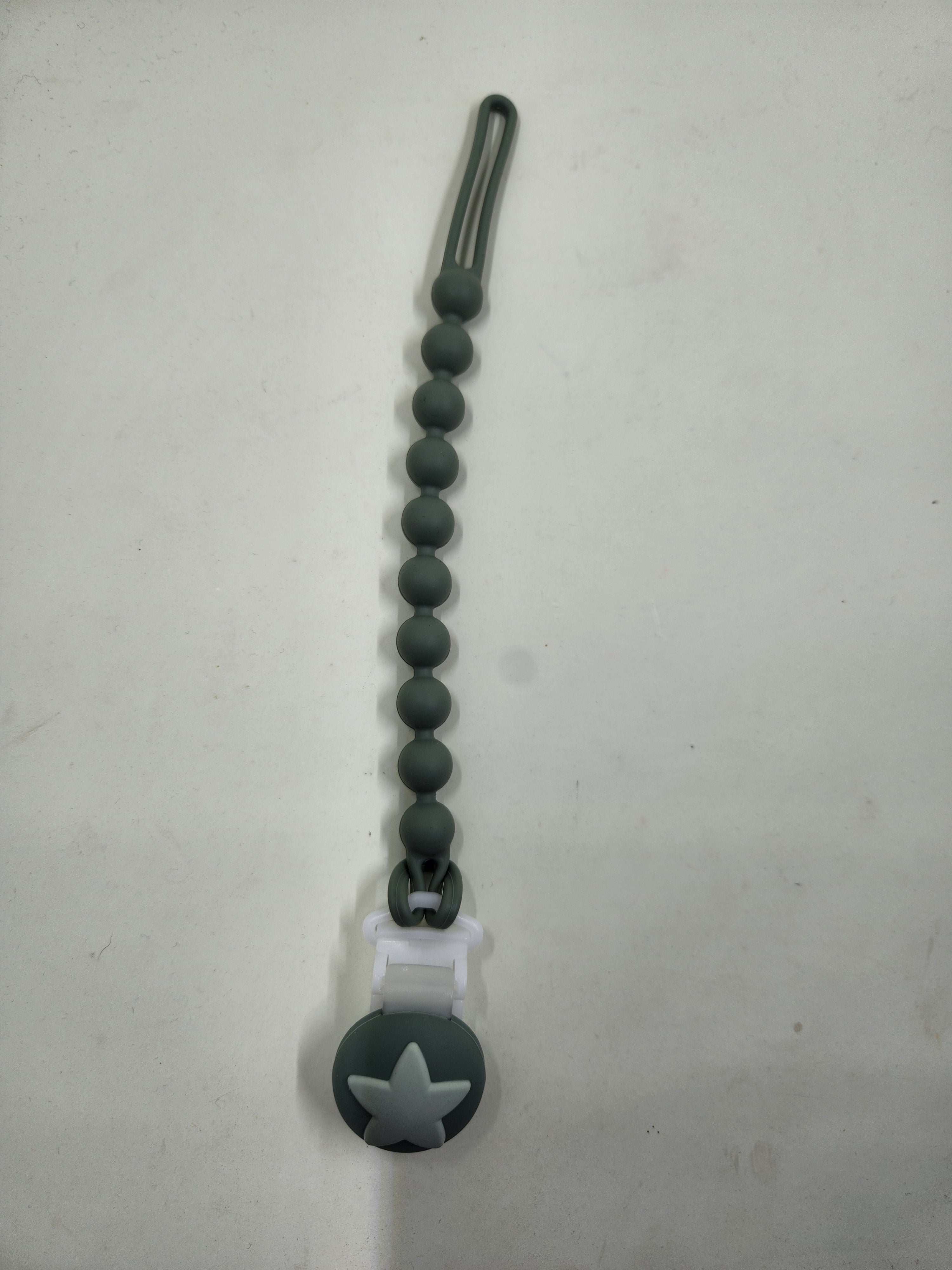 Star Silicone Dummy Pacifier Clip