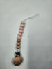 Silicone + Beechwood Dummy Pacifier Clip