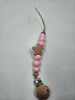 Star Silicone+ Beechwood Dummy Pacifier Clip