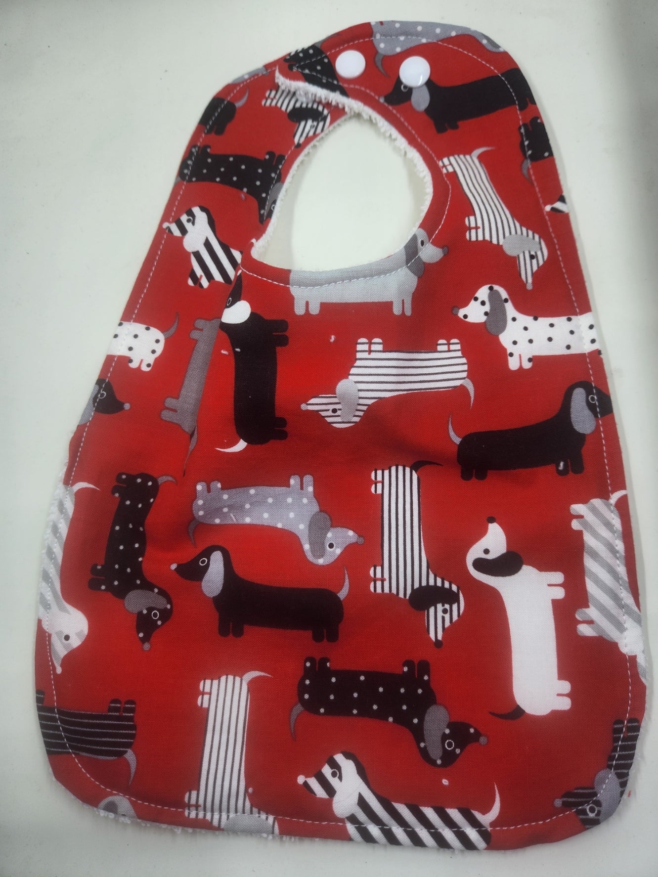 Red Dachshund Bib