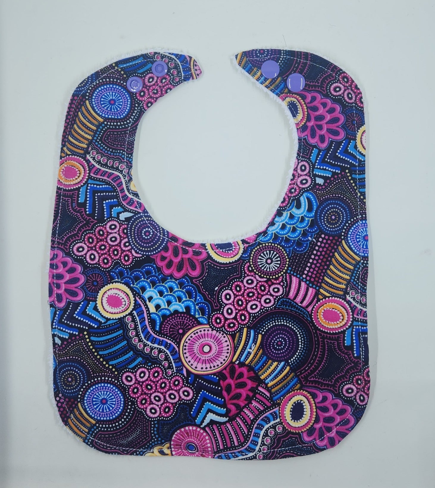 Pink + Blue Indigenous Bib