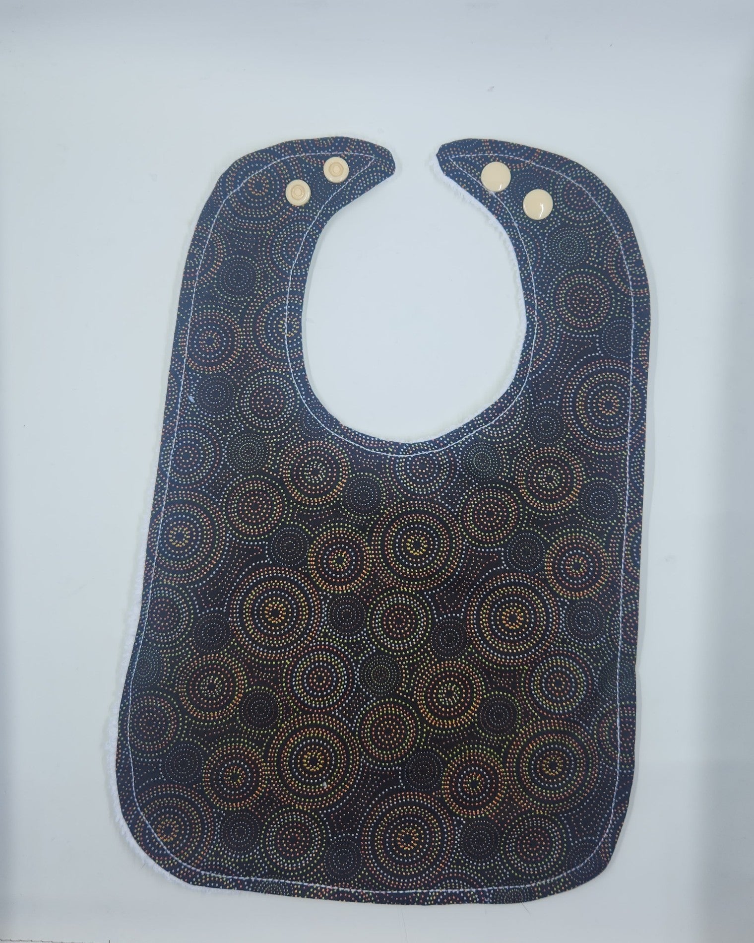 Dark Orange Indigenous Toddler Bib