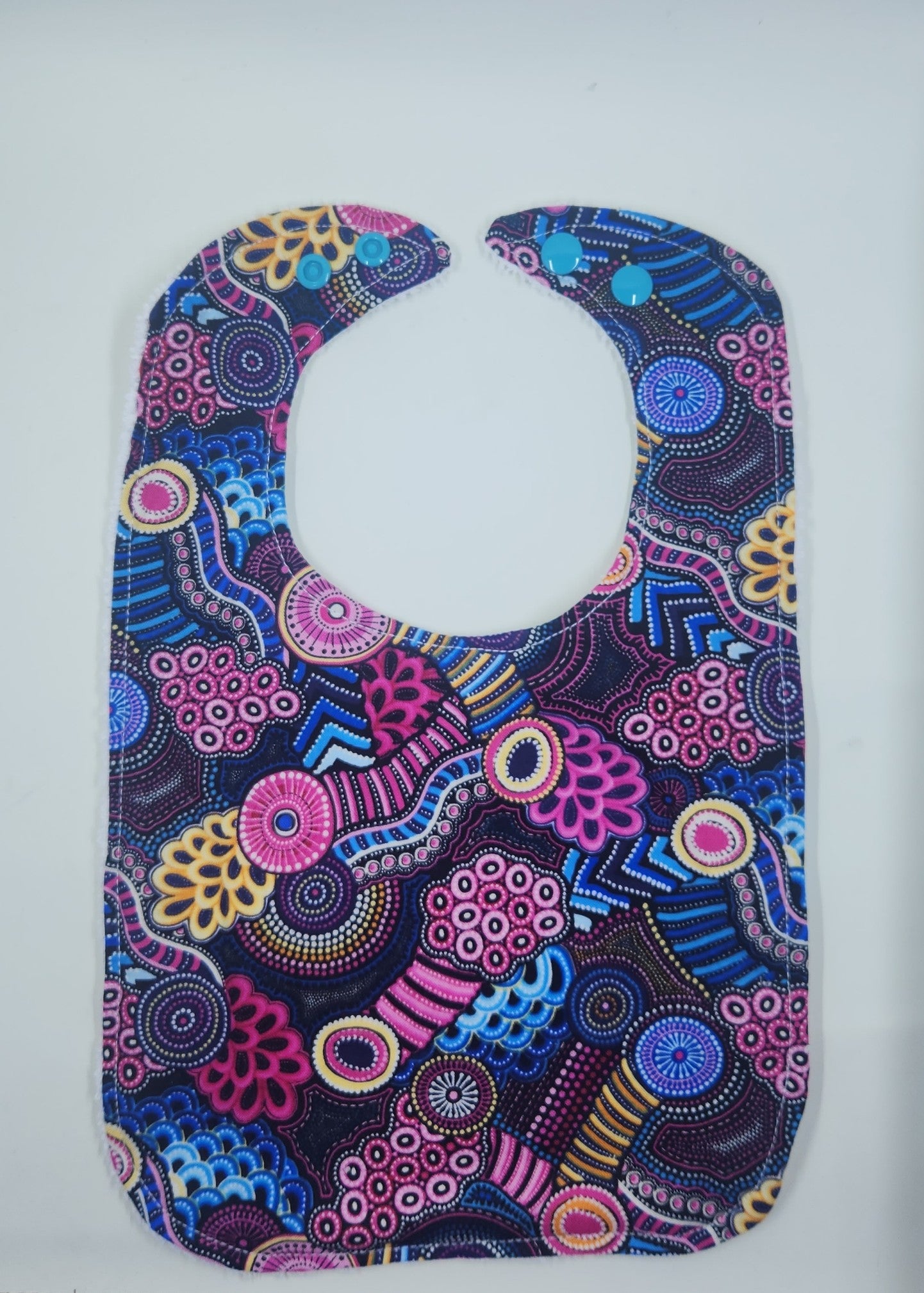 Pink + Blue Indigenous Bib