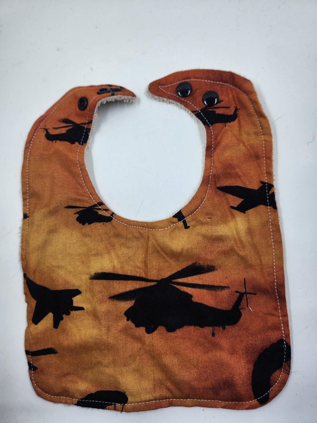 Orange Army Helicopter Bib