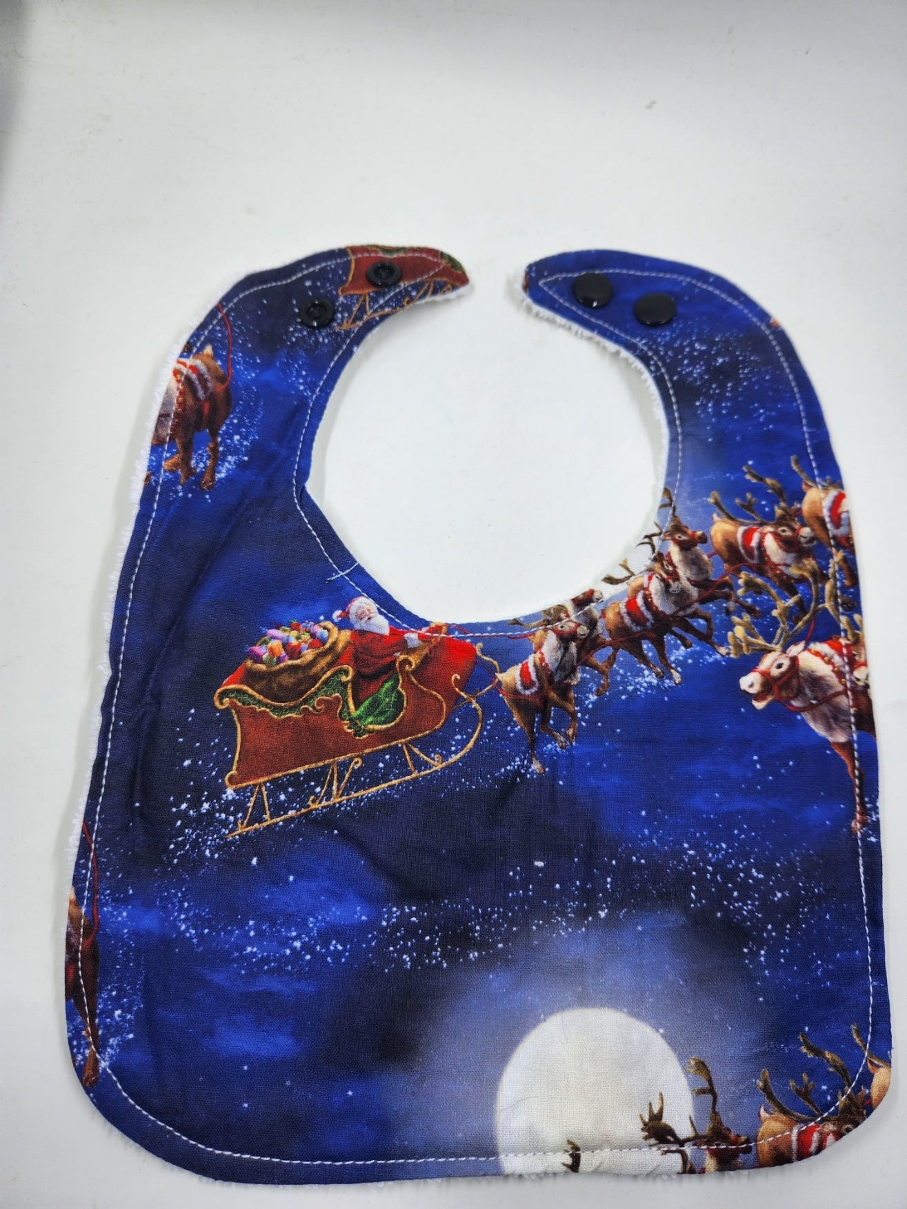 Santa Sleigh Bib