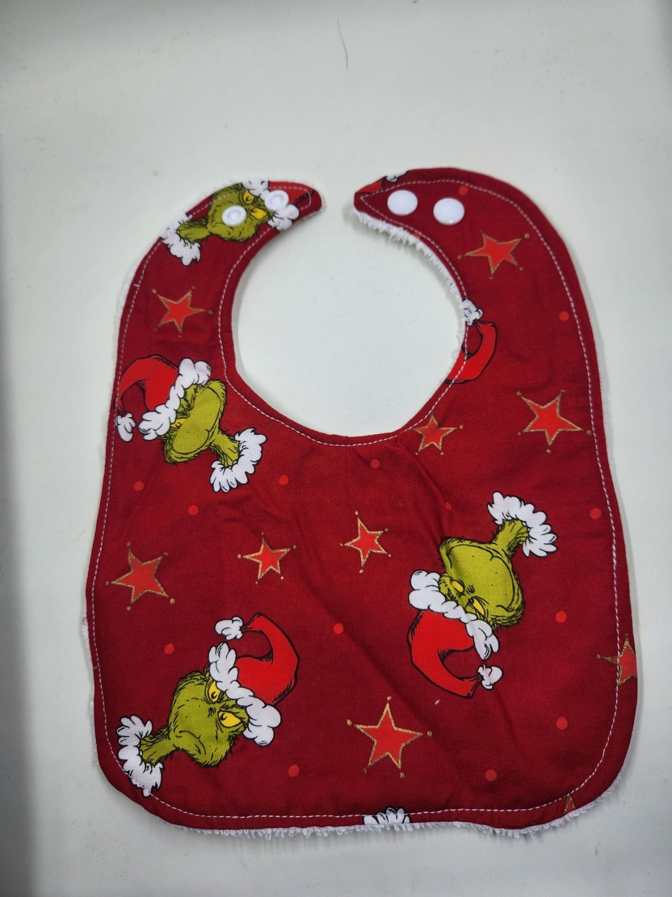 Red Grinch Bib