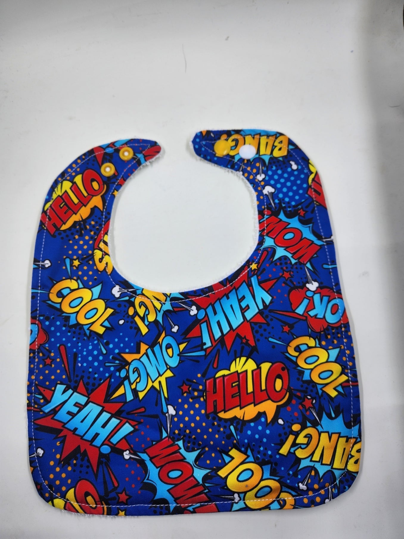 OMG! COOL! WOW! BANG! Bib + Burp Cloth Set