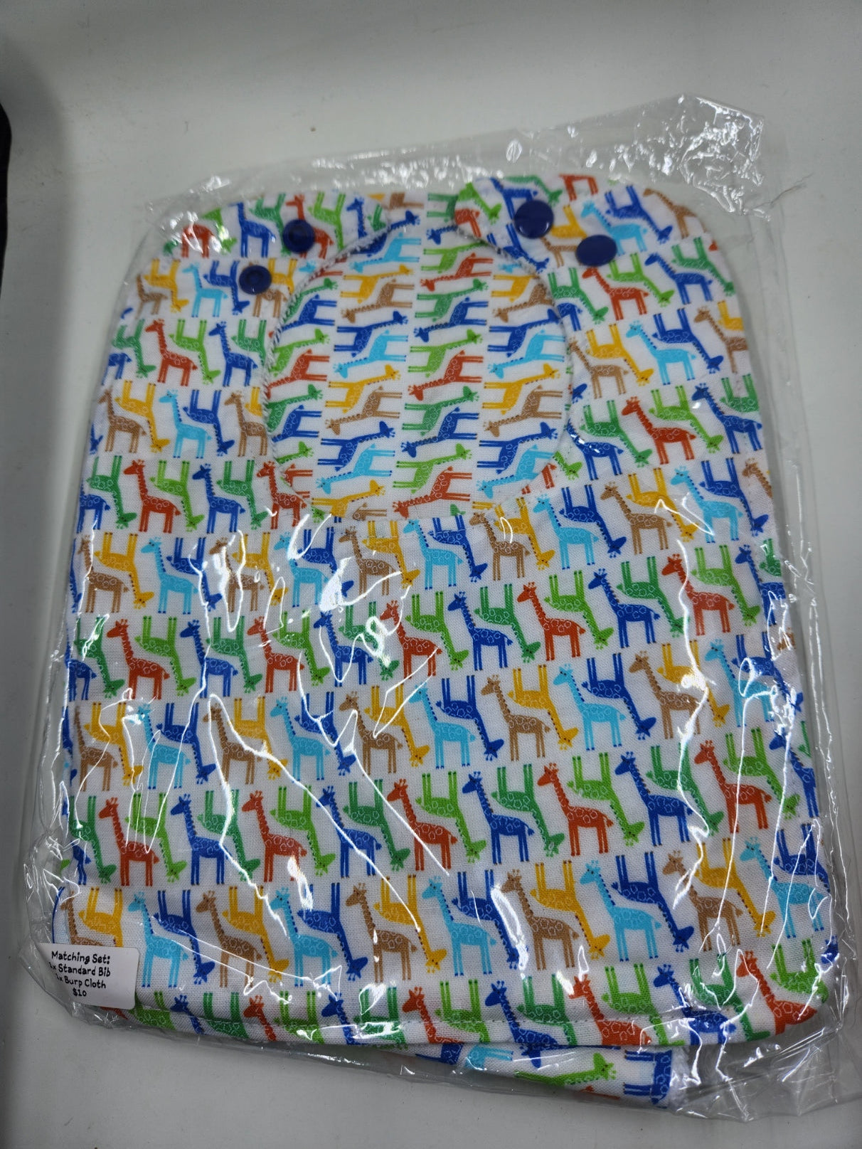 Giraffe Bib + Burp Cloth Set