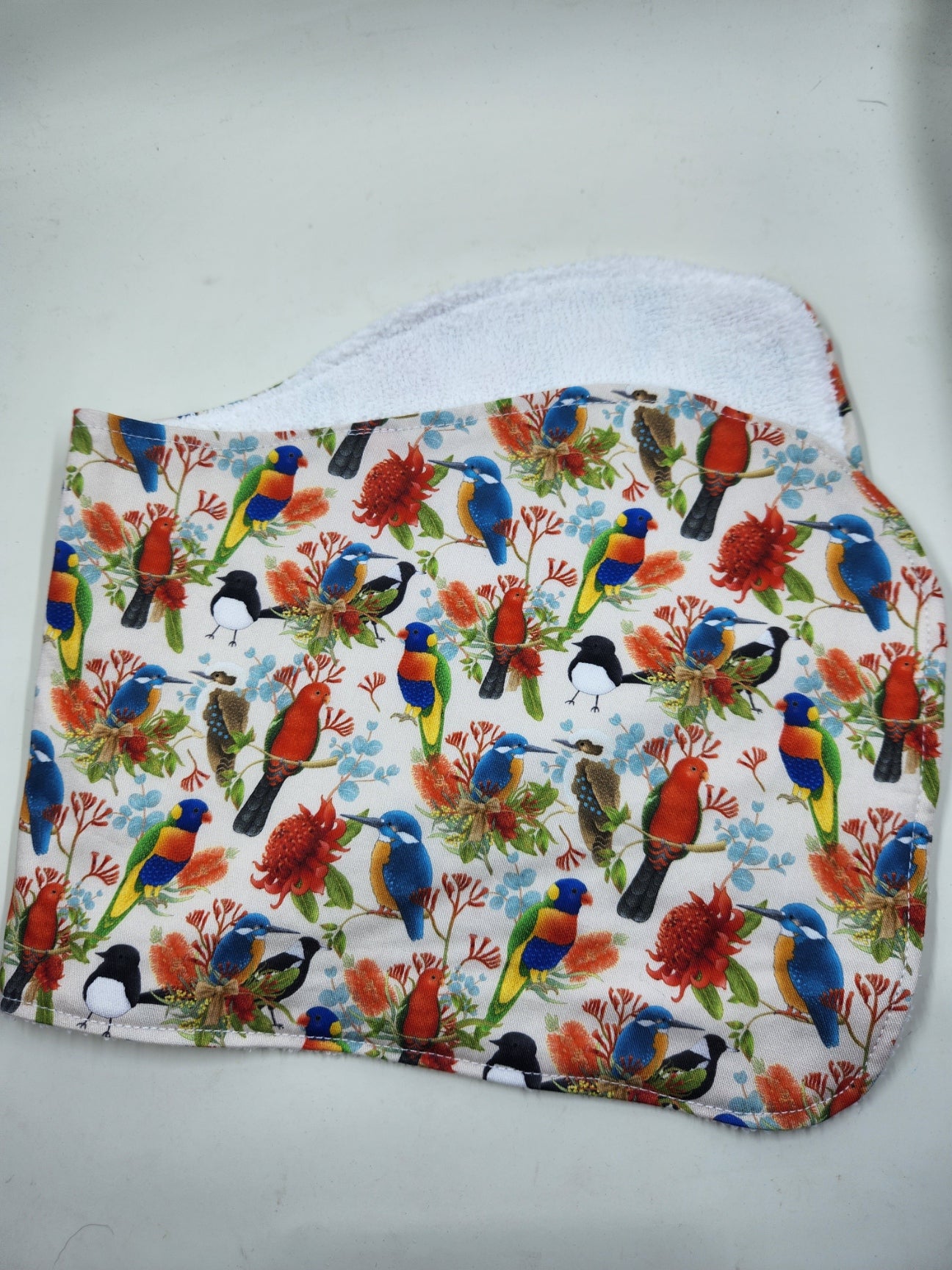 Aussie Birds Burp Cloth
