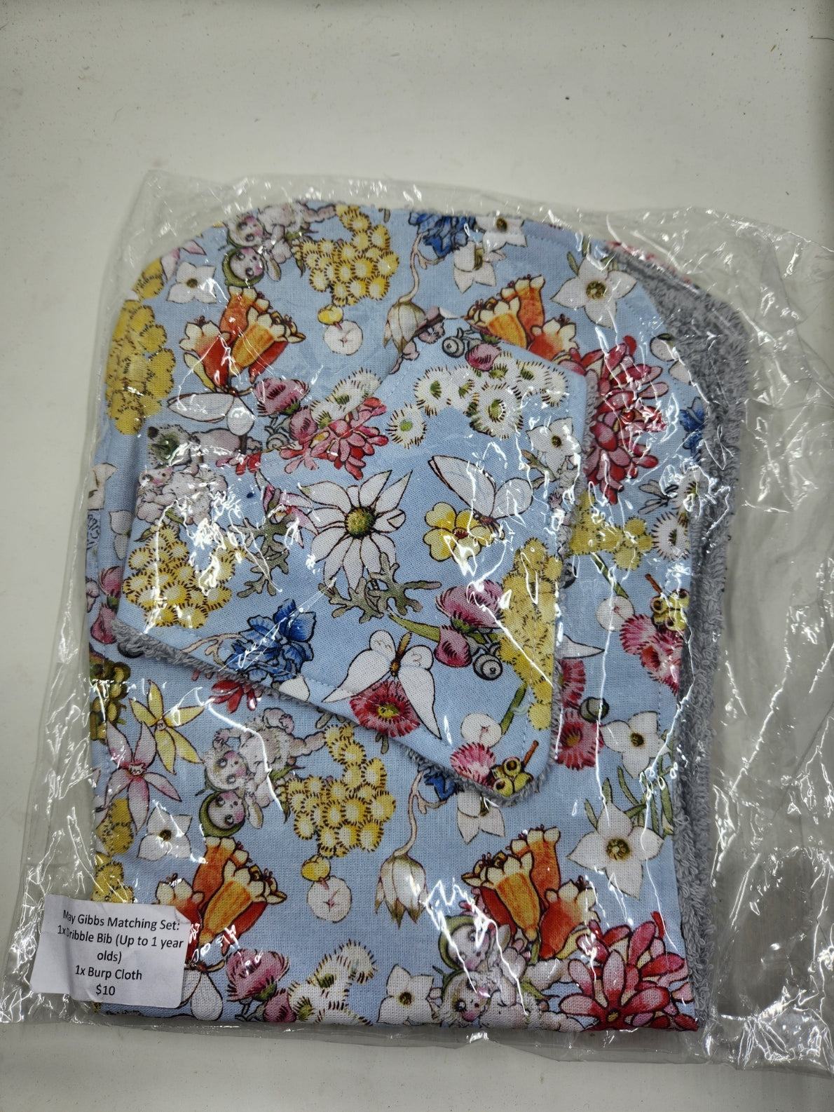 May Gibbs  Bib + Burp Cloth Set