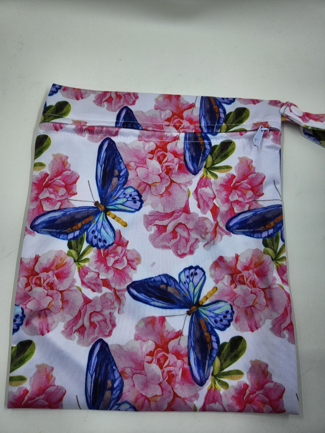 Pink Butterfly Storage Bag