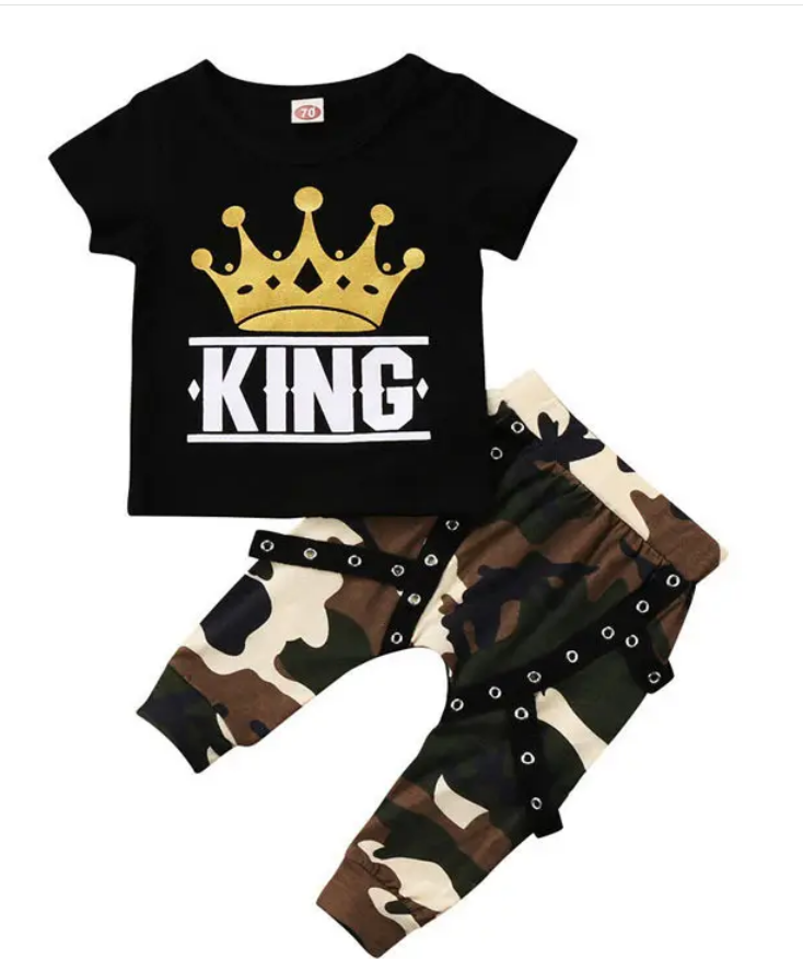 King T Shirt + Pants Set