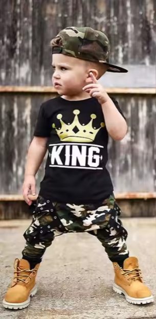 King T Shirt + Pants Set