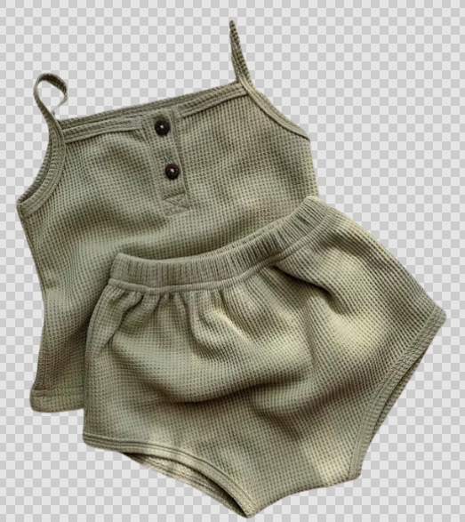 Aria Button Singlet + Short Set
