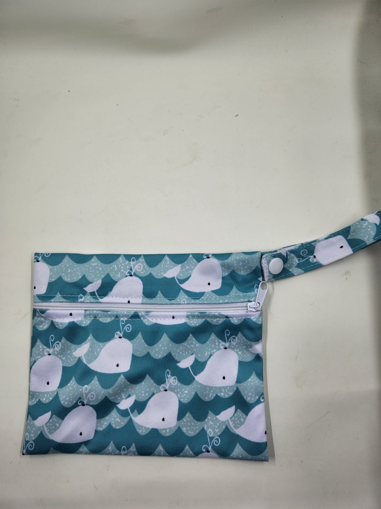 Aqua Whales Small Storage Bag