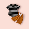 Stripe T- Shirt + Short Set