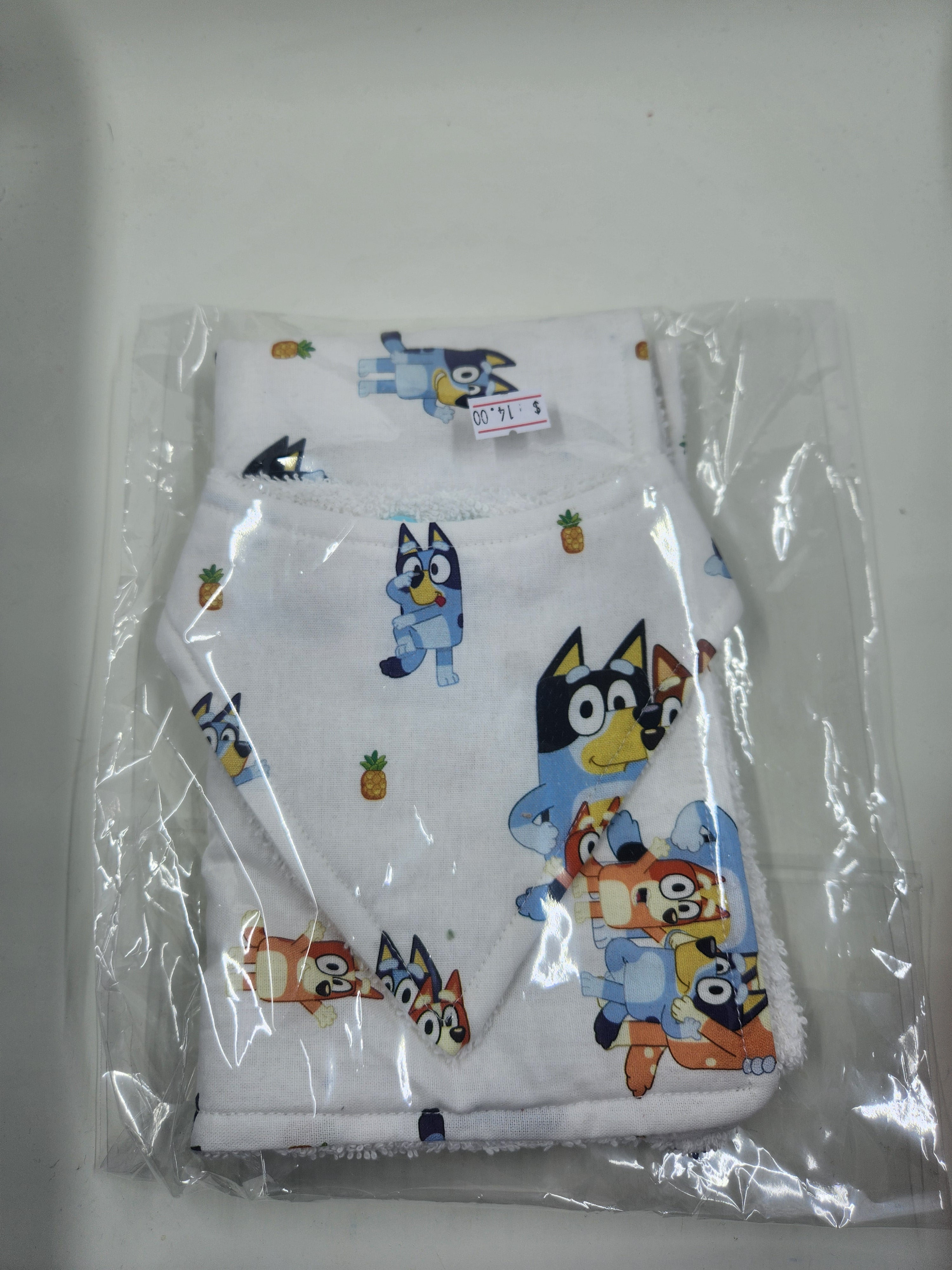 Blue Heeler Bib + Burp Cloth Set