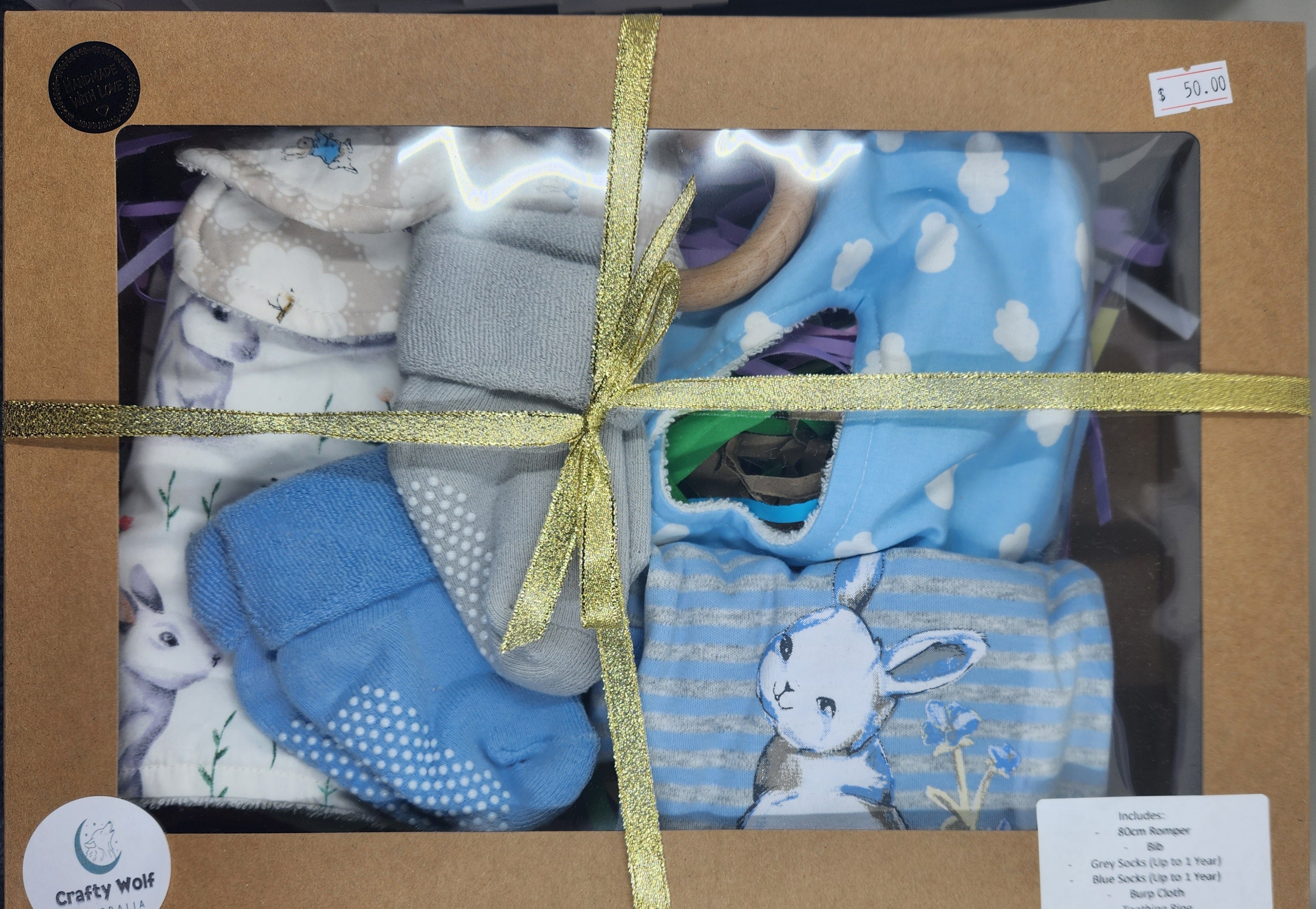 Blue Bunny Baby Gift Box