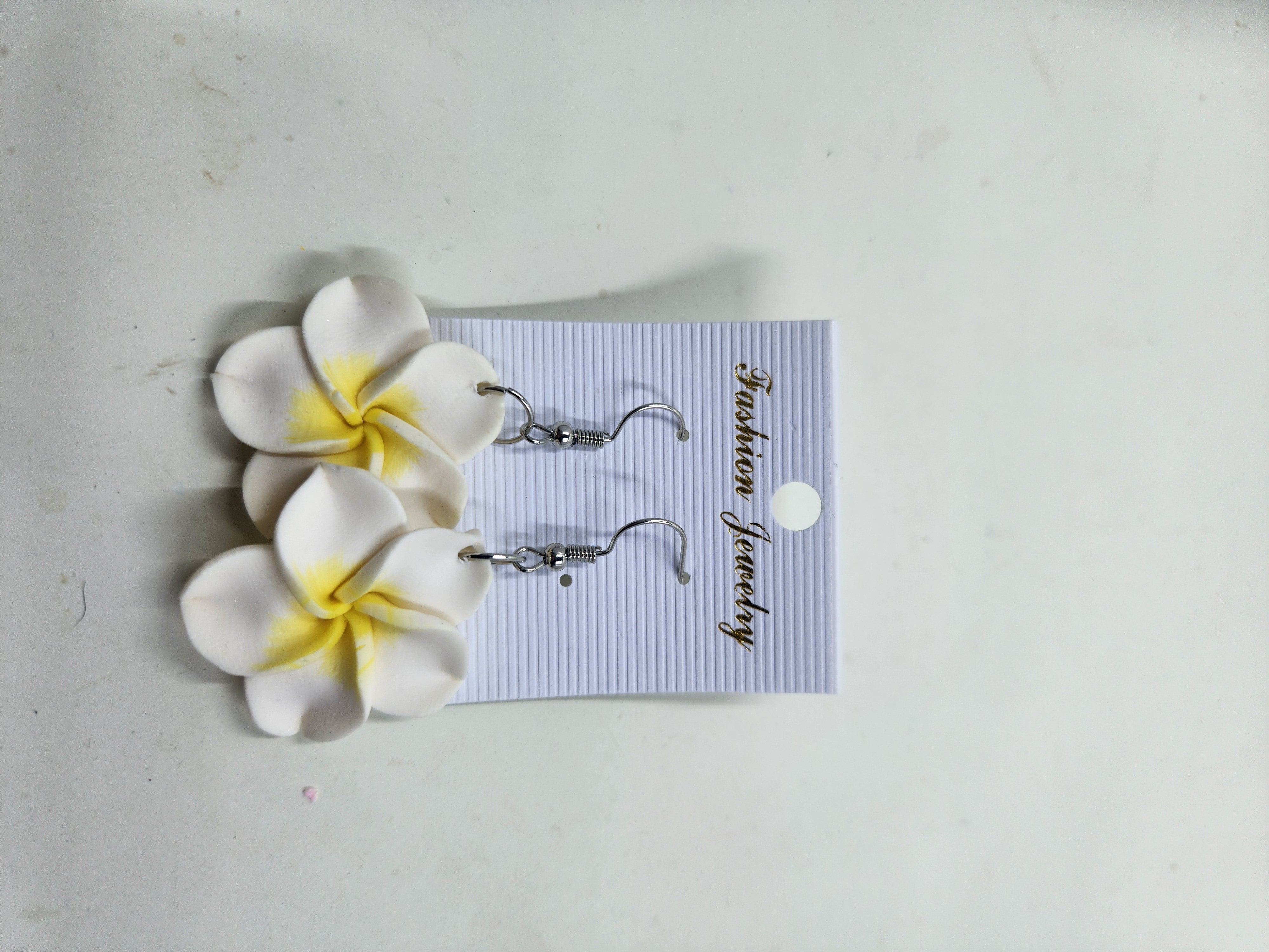 Frangipani Dangle Earrings