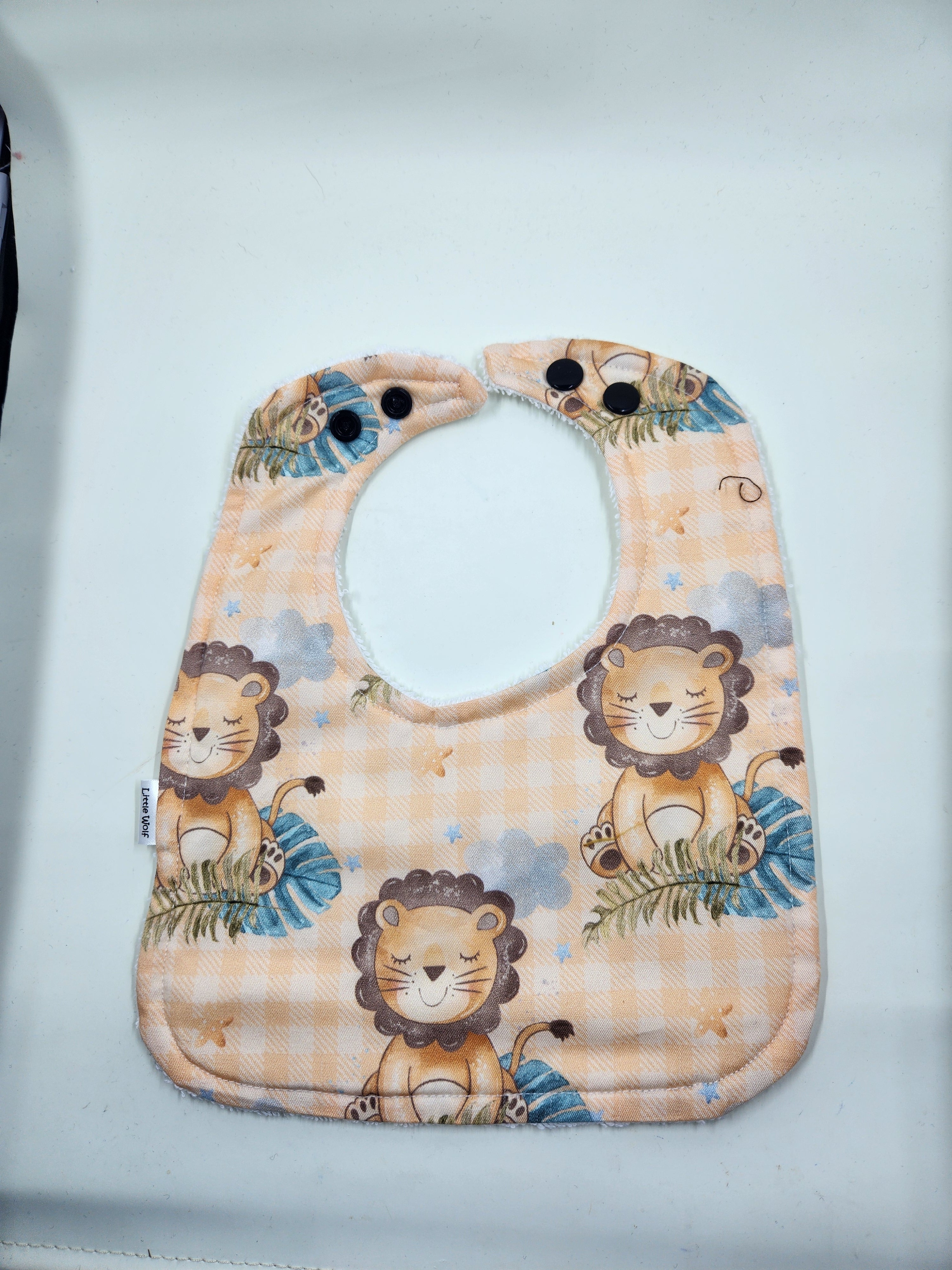 Orange Lion Bib