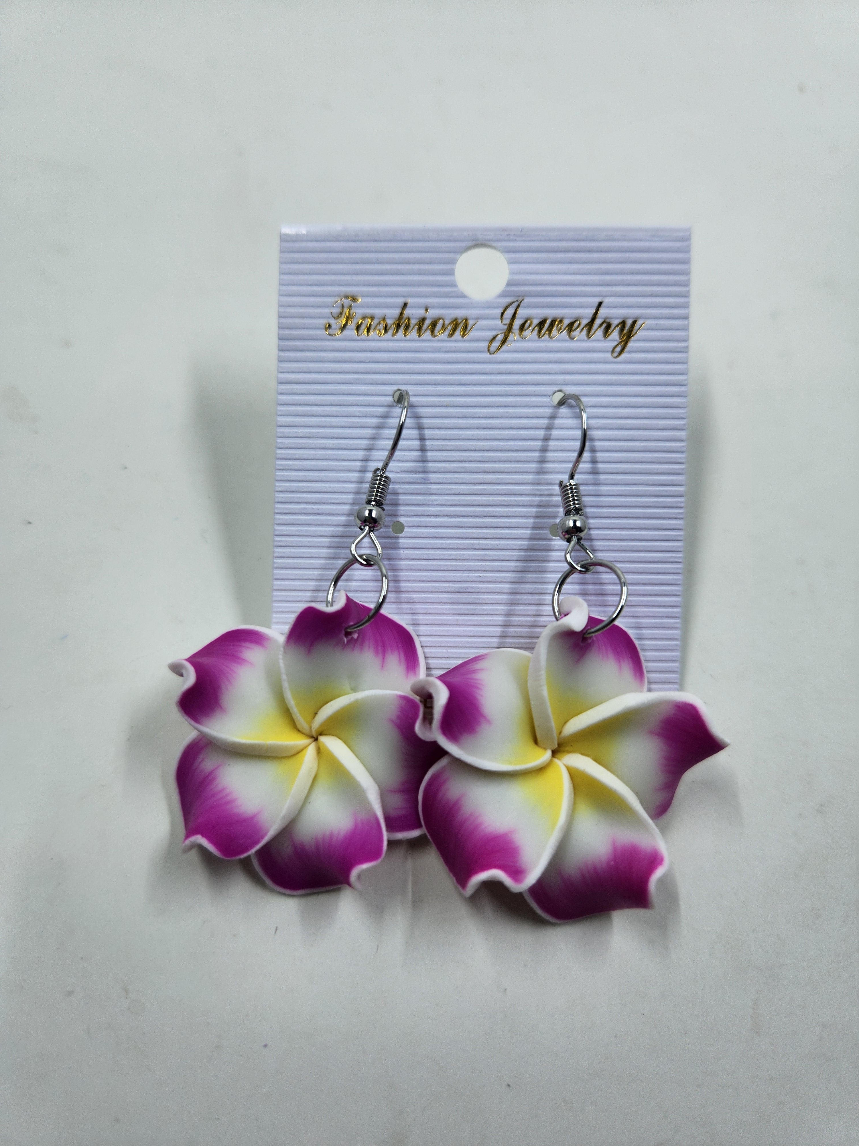 Frangipani Dangle Earrings