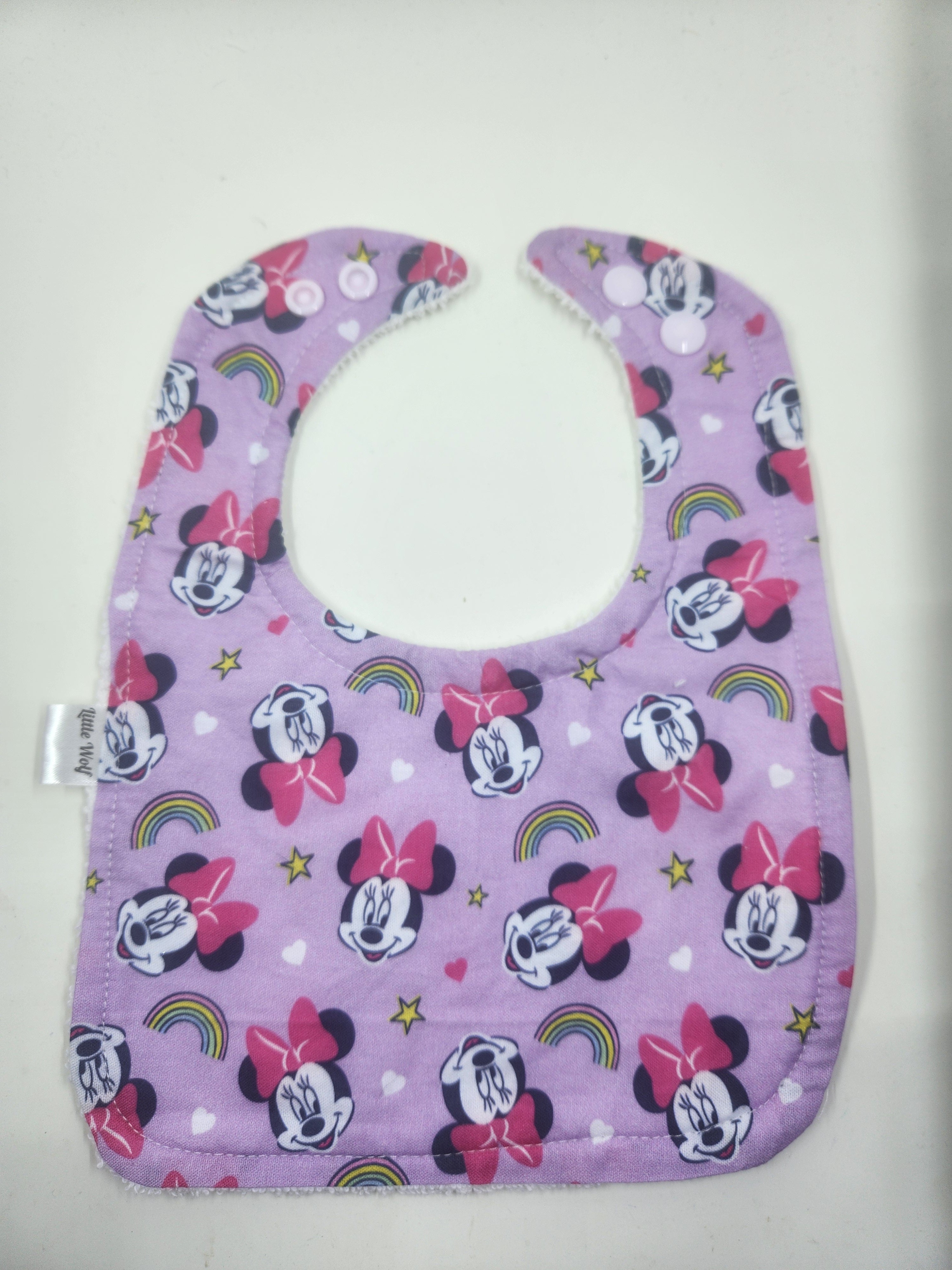 Purple Mouse Bib