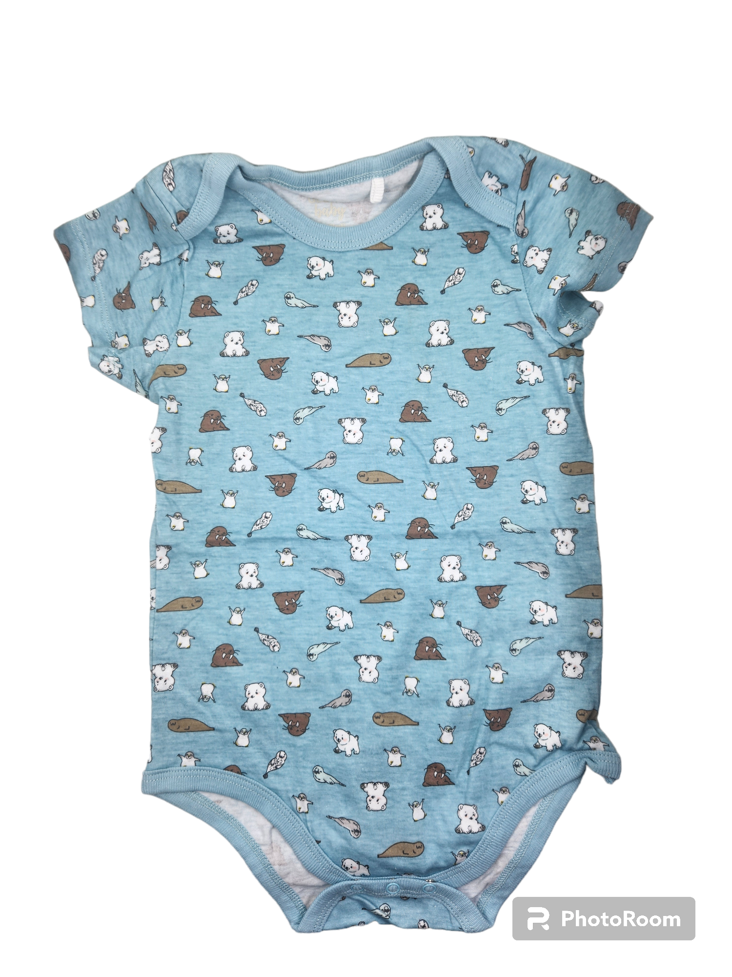 Seal + Walrus + Penguin + Polar Bear Short Sleeve Romper