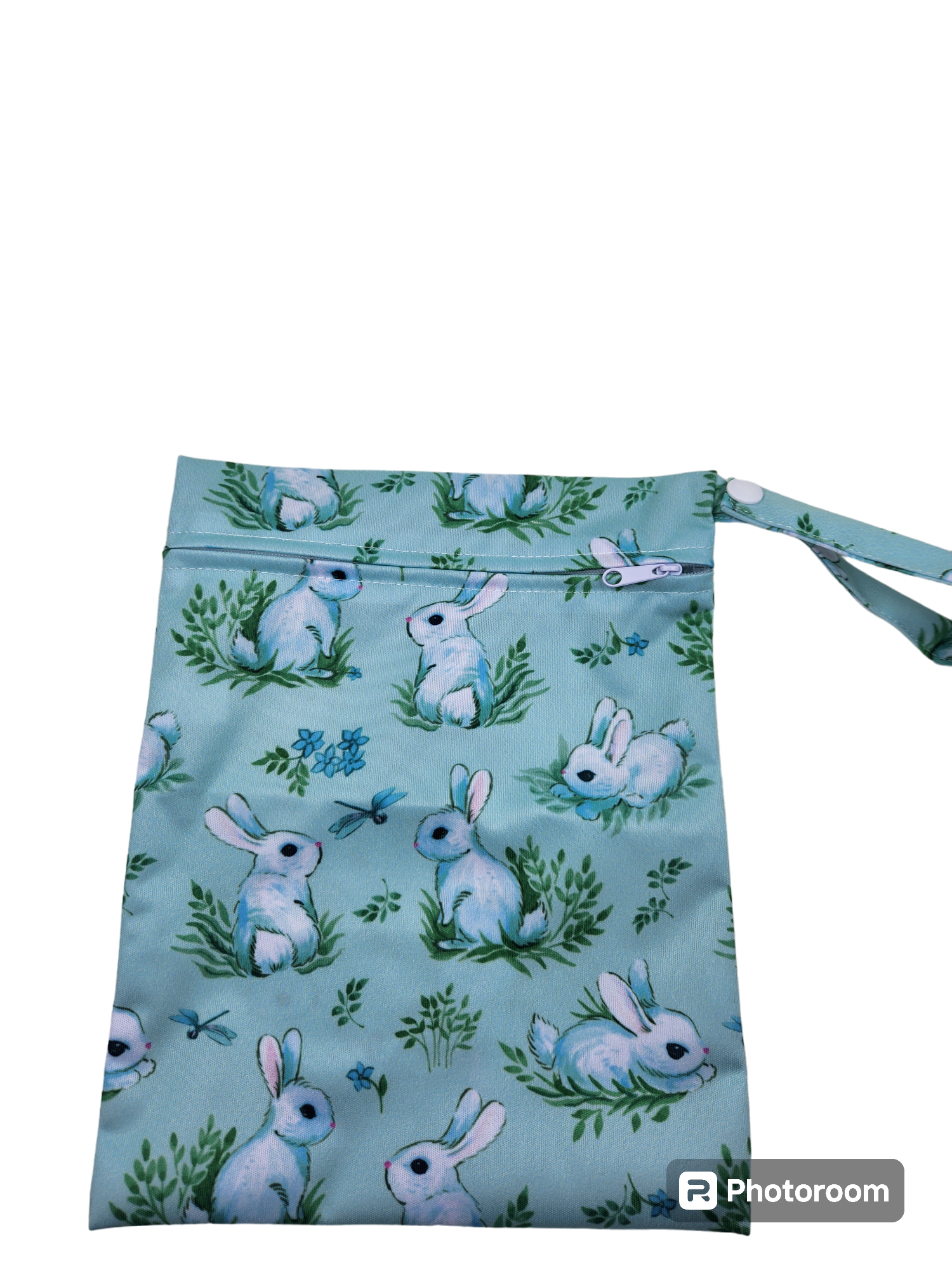 Aqua Bunny Nappy Storage Bag
