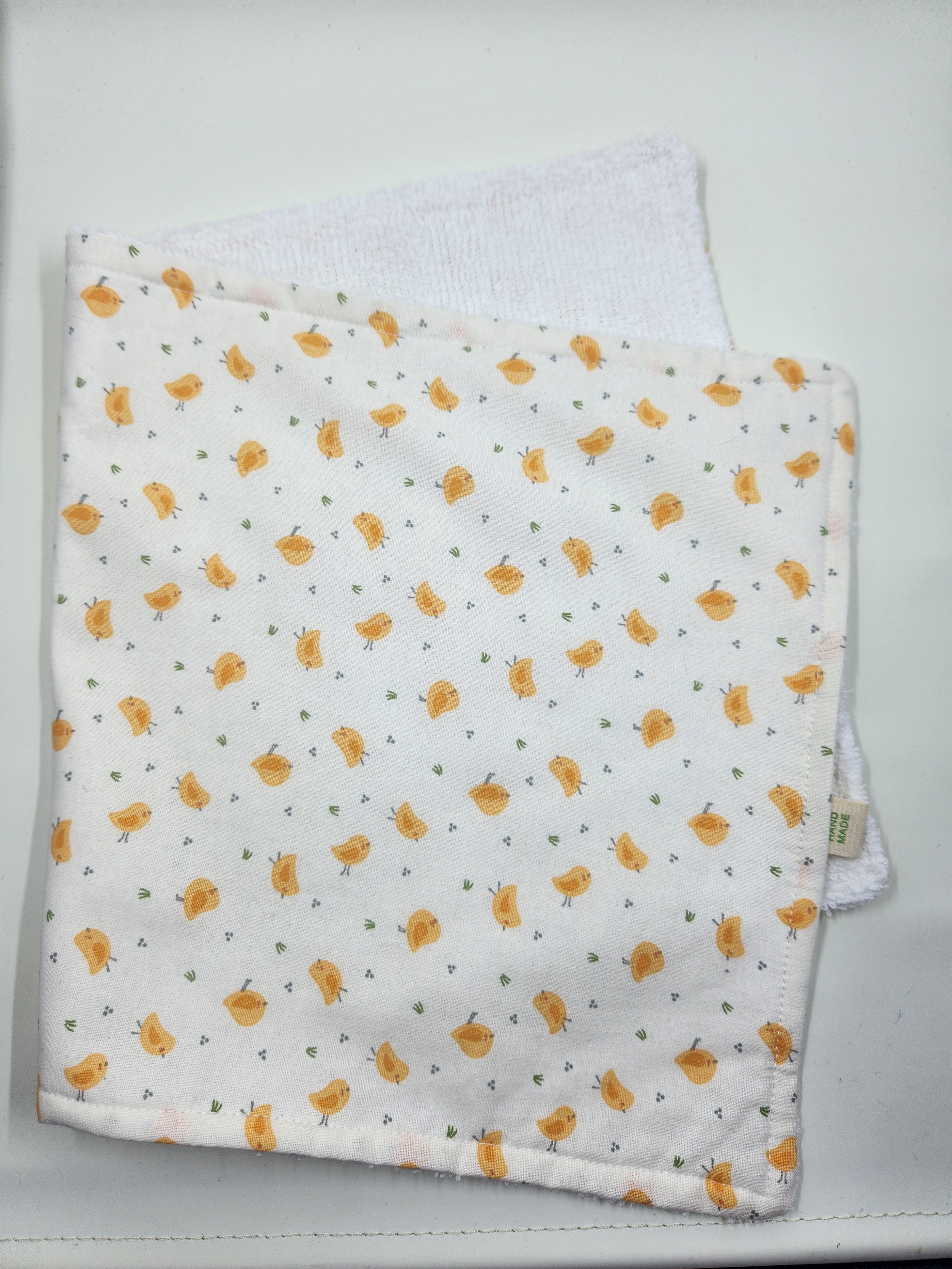 Cream Little Bird Burp Cloth