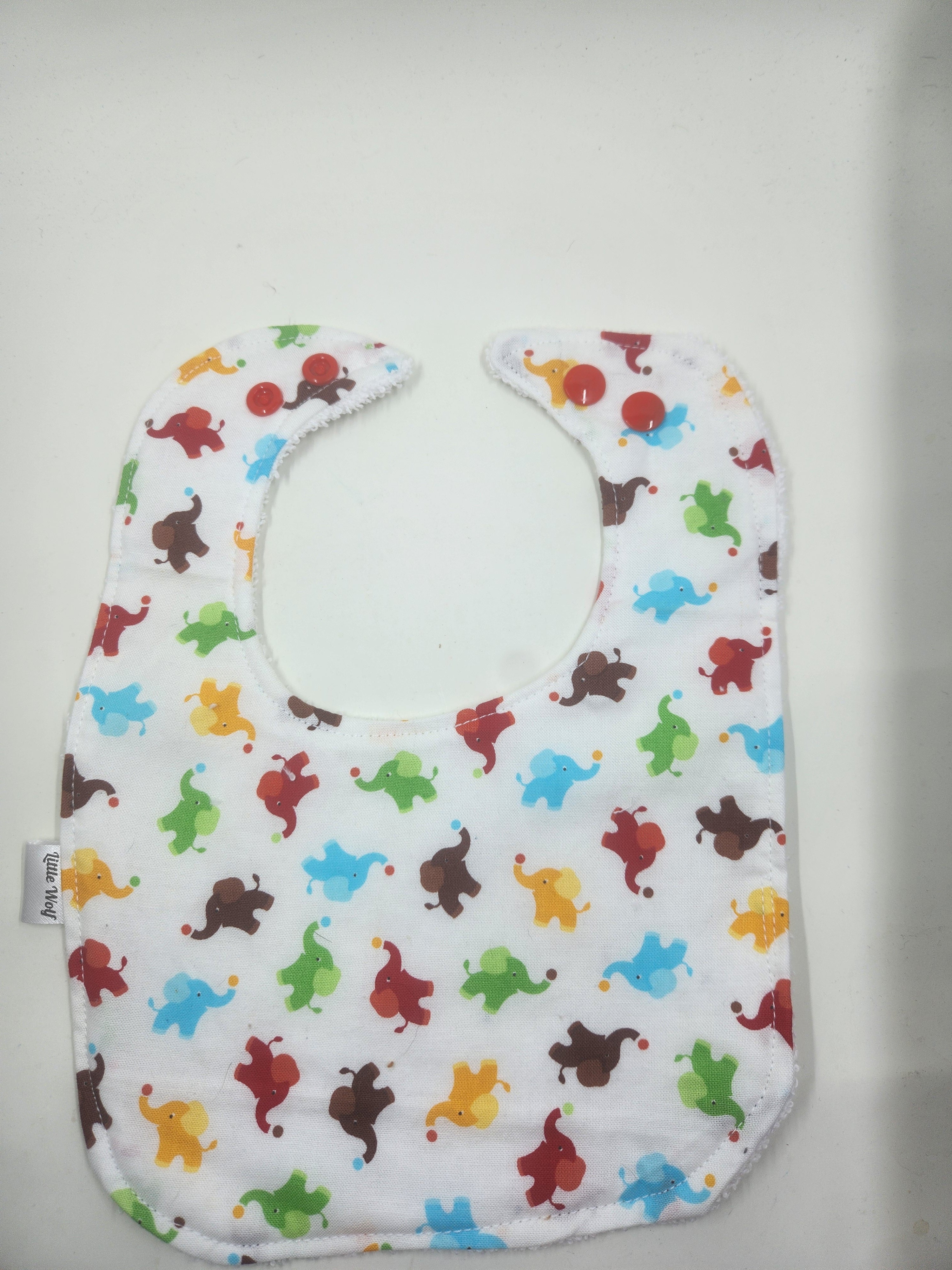 Colourful Elephants Bib