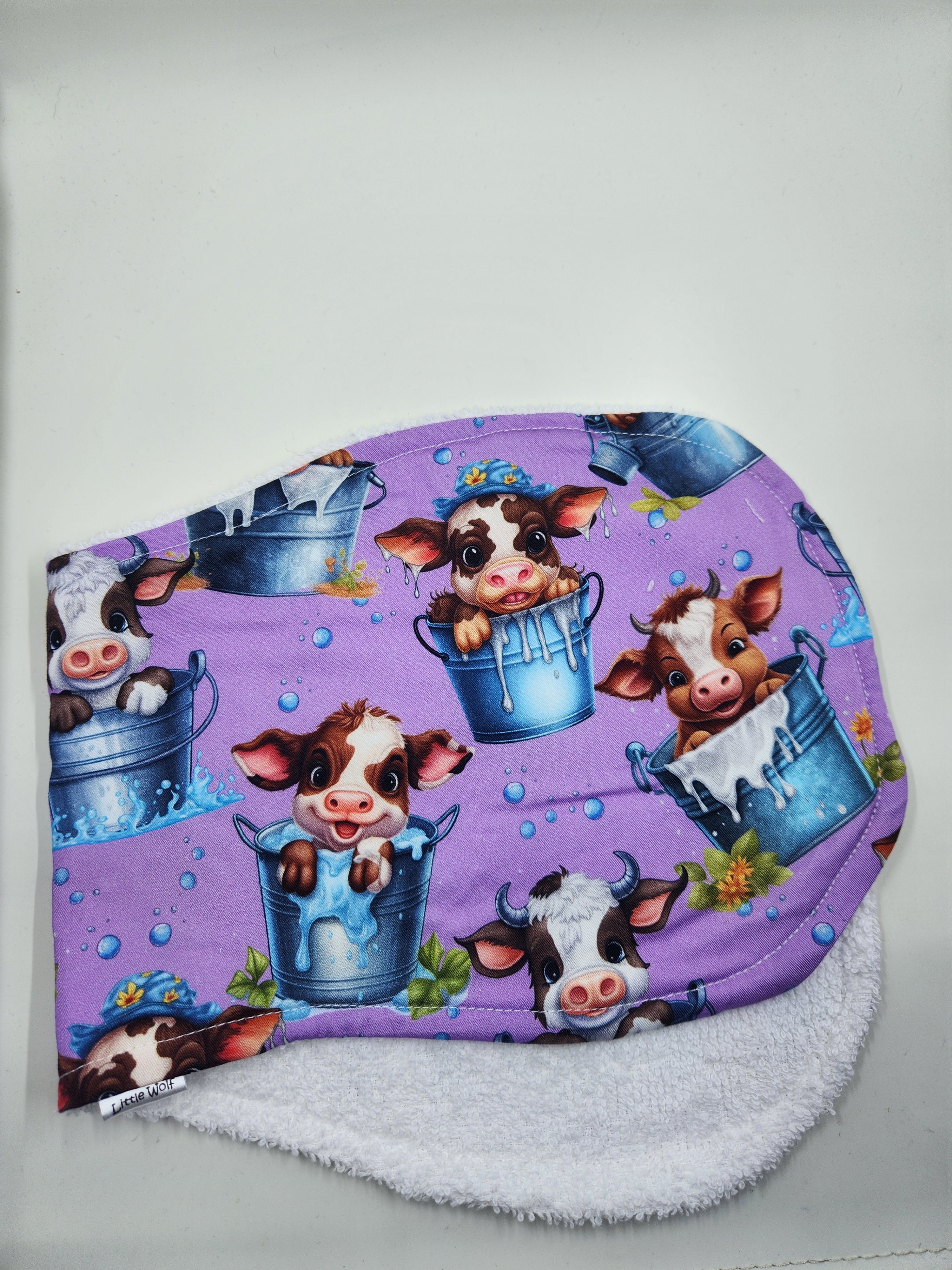 Purple Cow  Burp Cloth