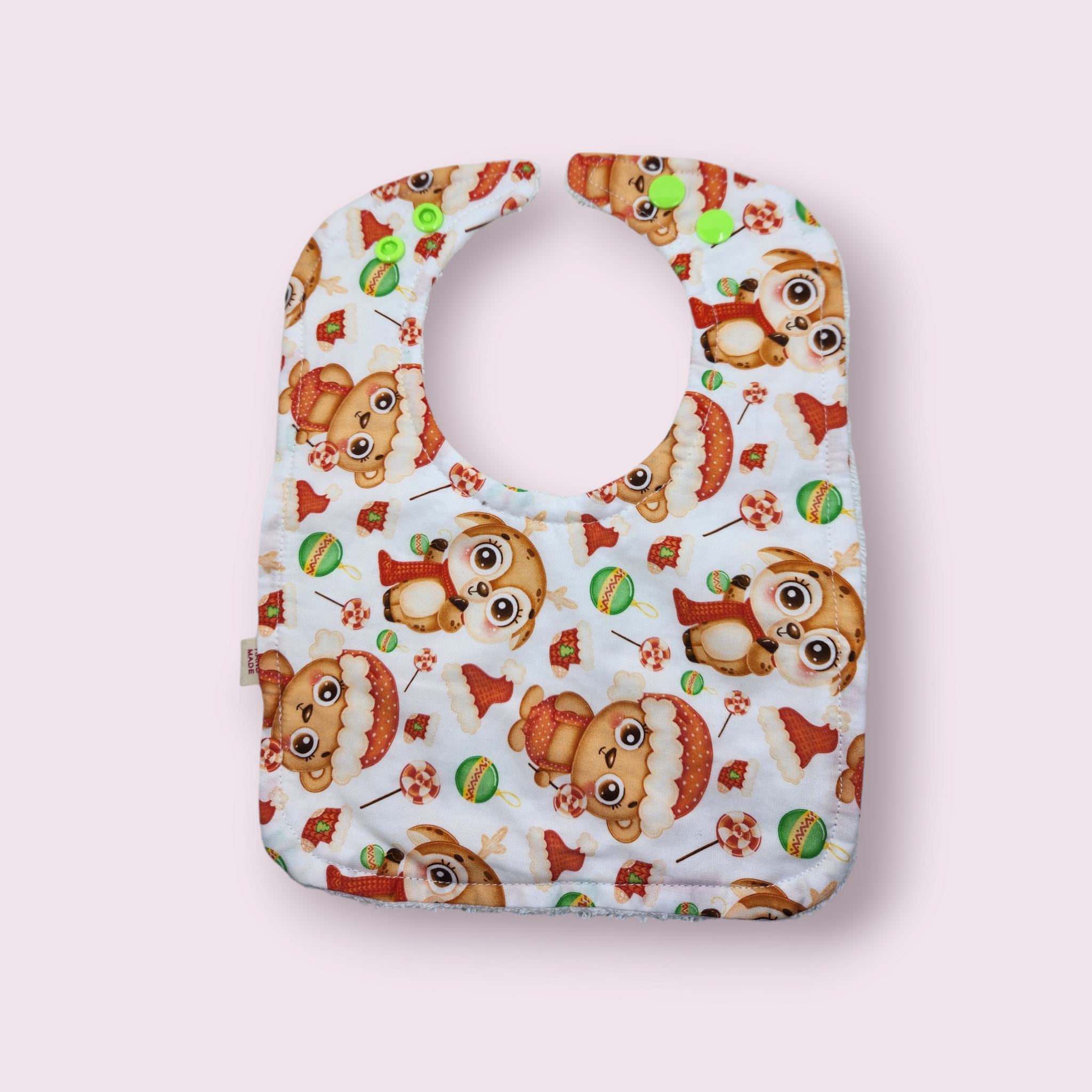 Christmas Deer + Bear Bib