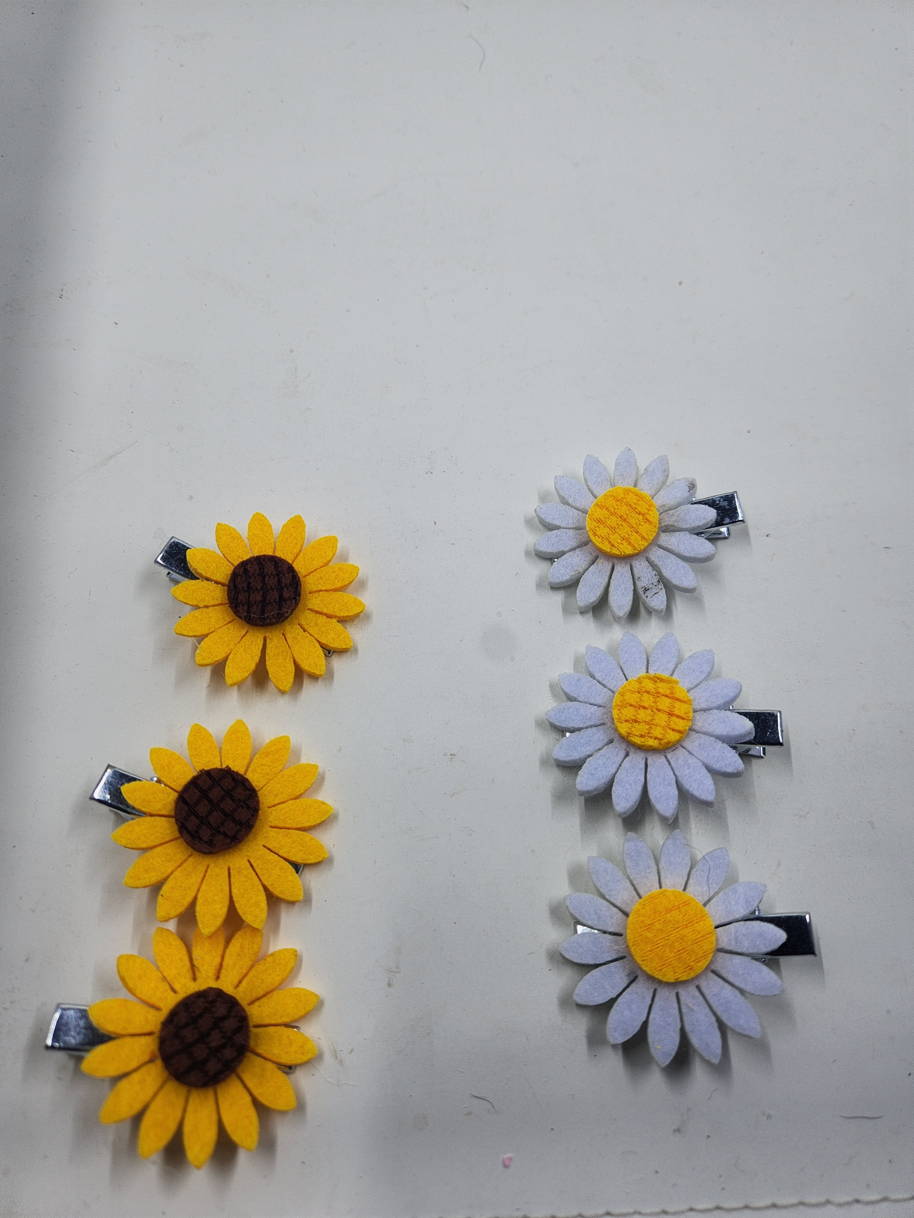 Sunflower Hair Clips