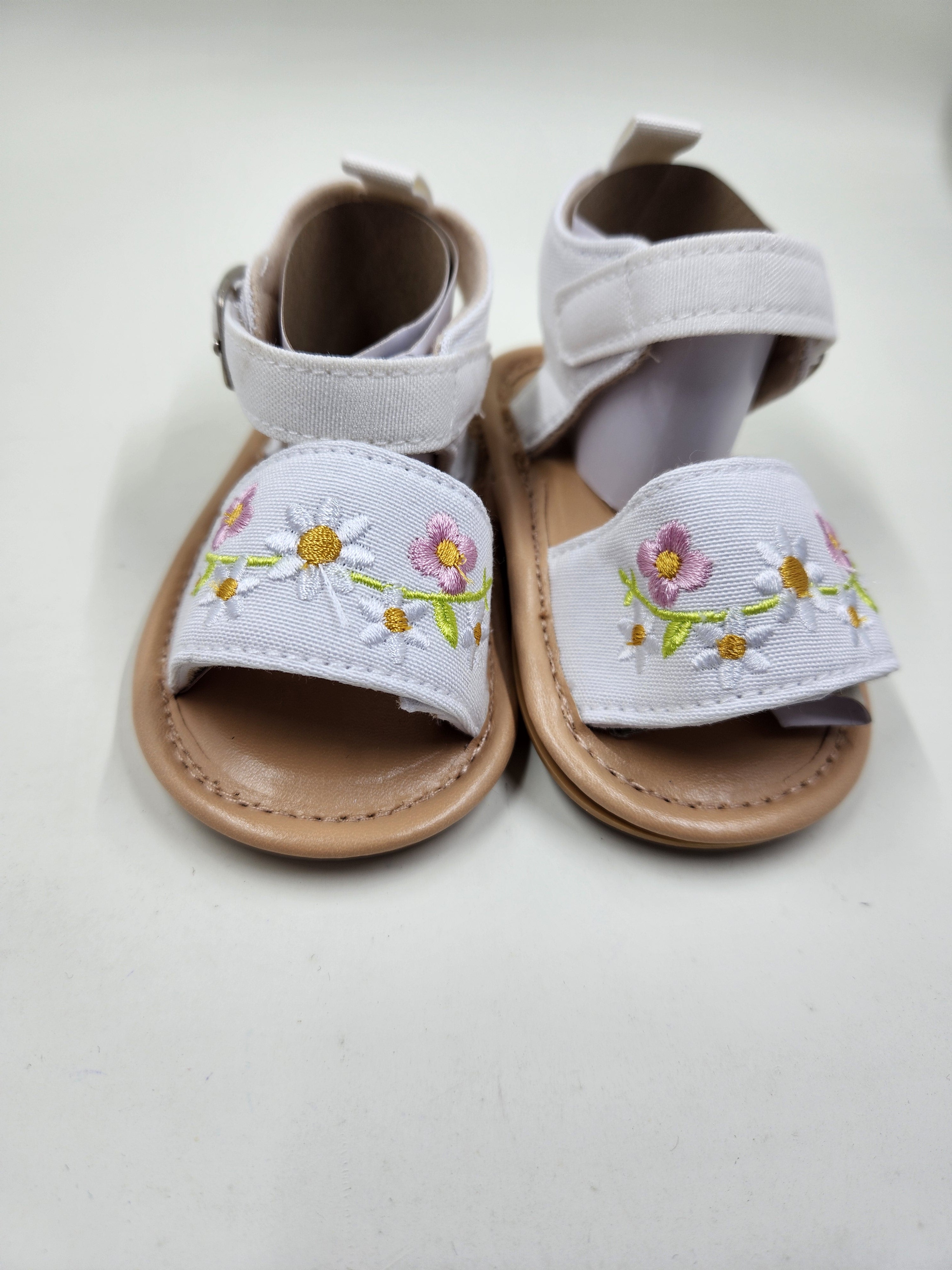 Daisy Embroidered Sandals