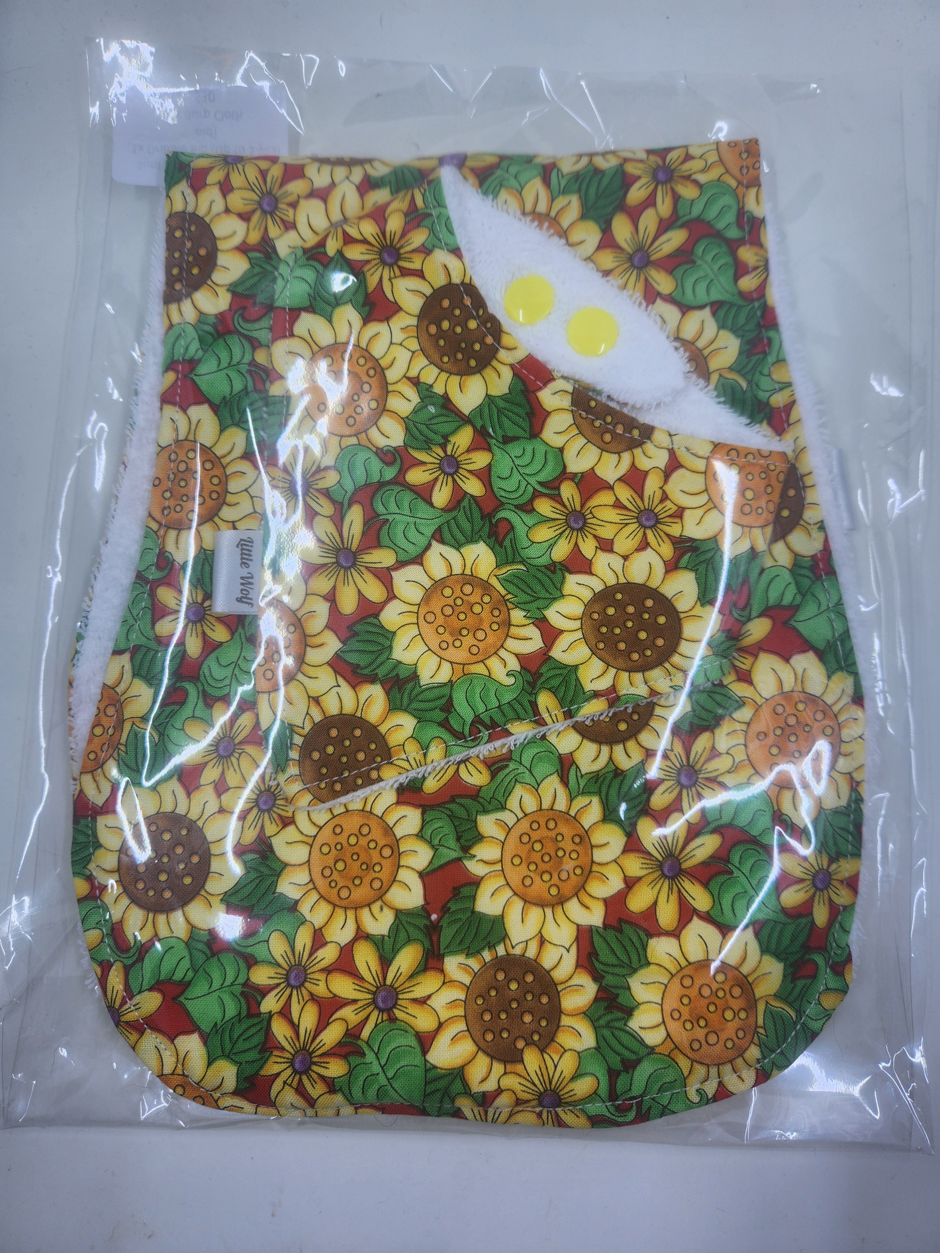 Sunflowers Bib + Burp Cloth Set