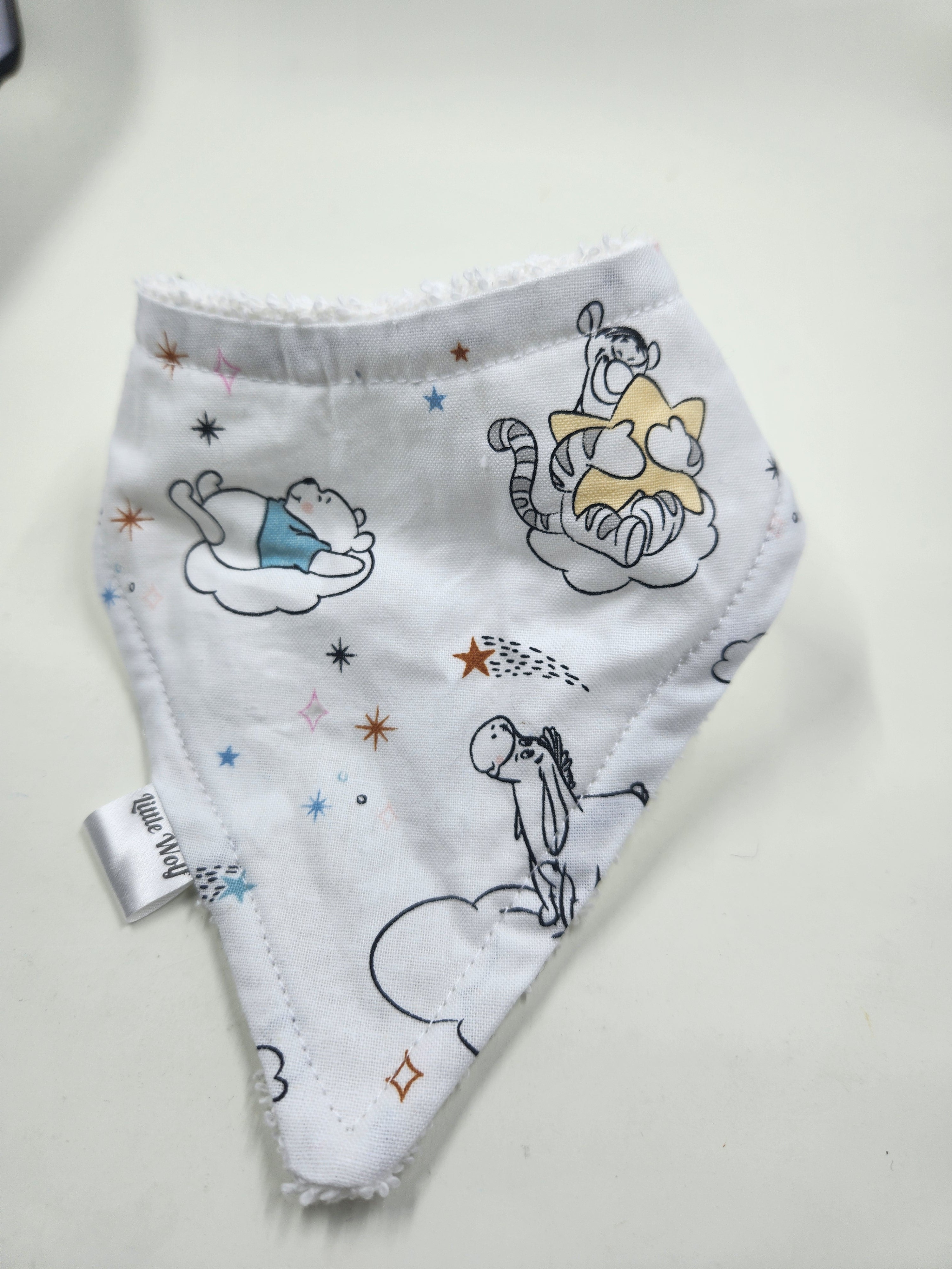 Night Time Tiger + Donkey + Bear Dribble Bib