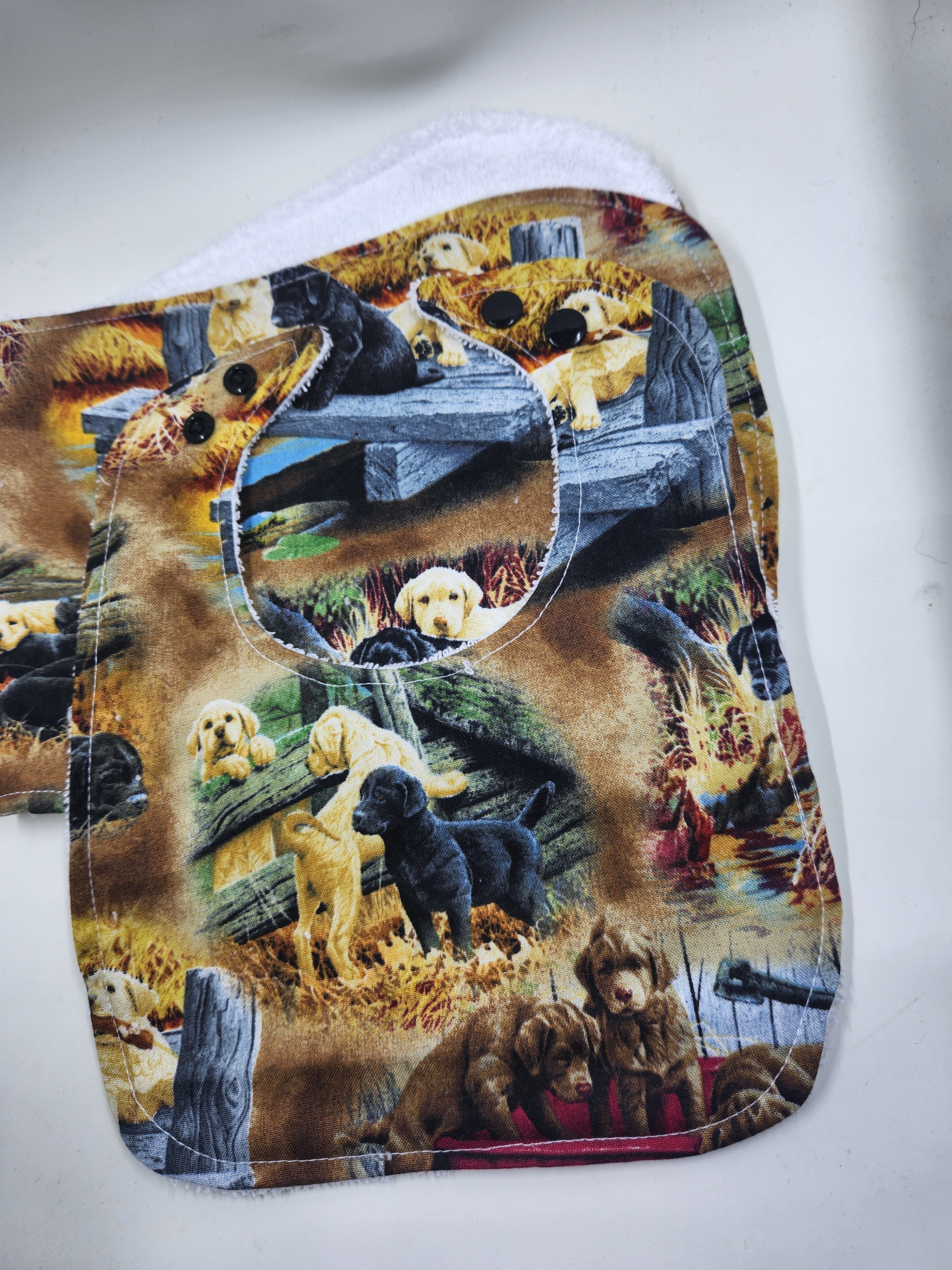 Lab Bib + Burp Cloth Set