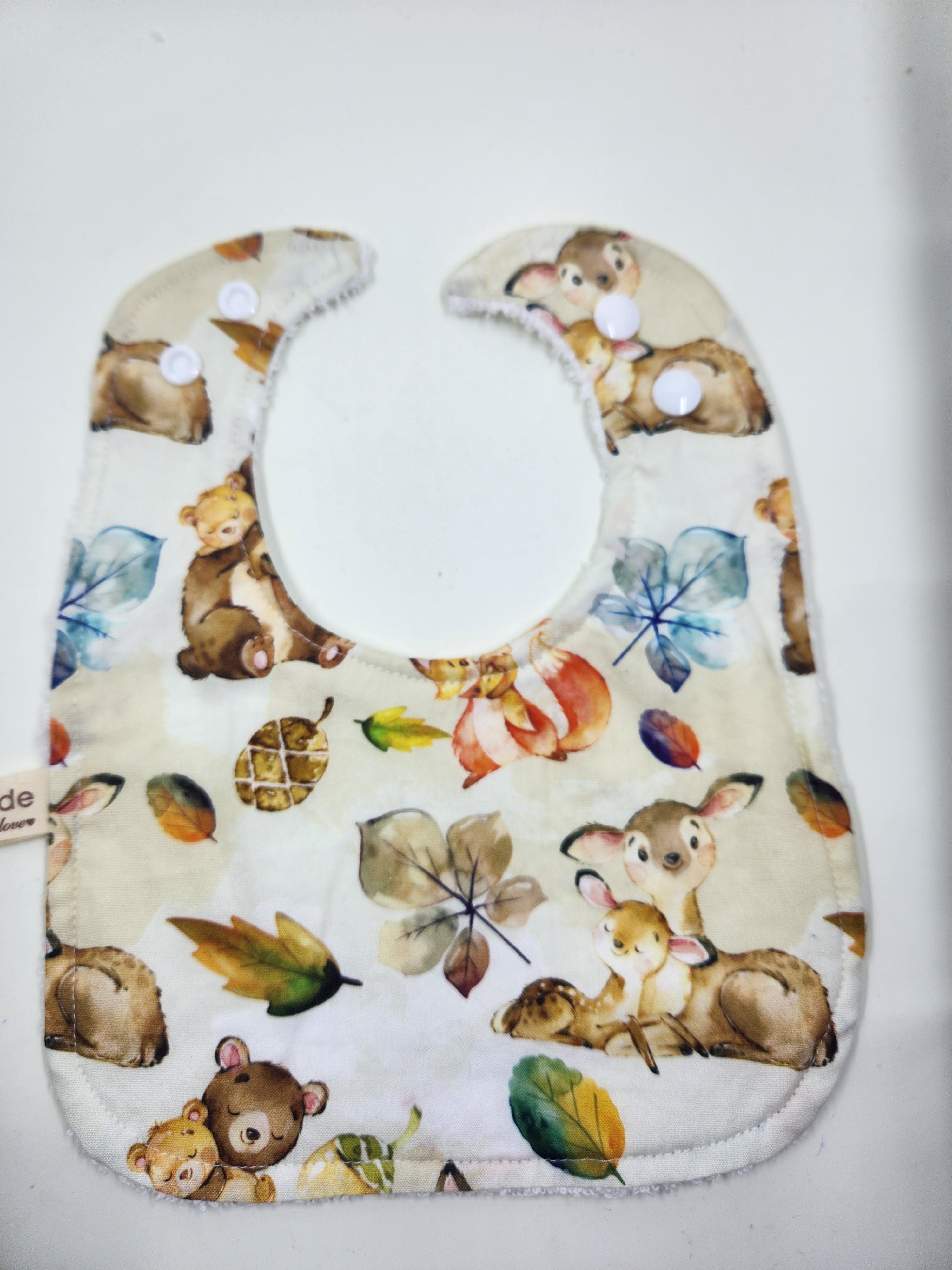 Cream Animal Bib