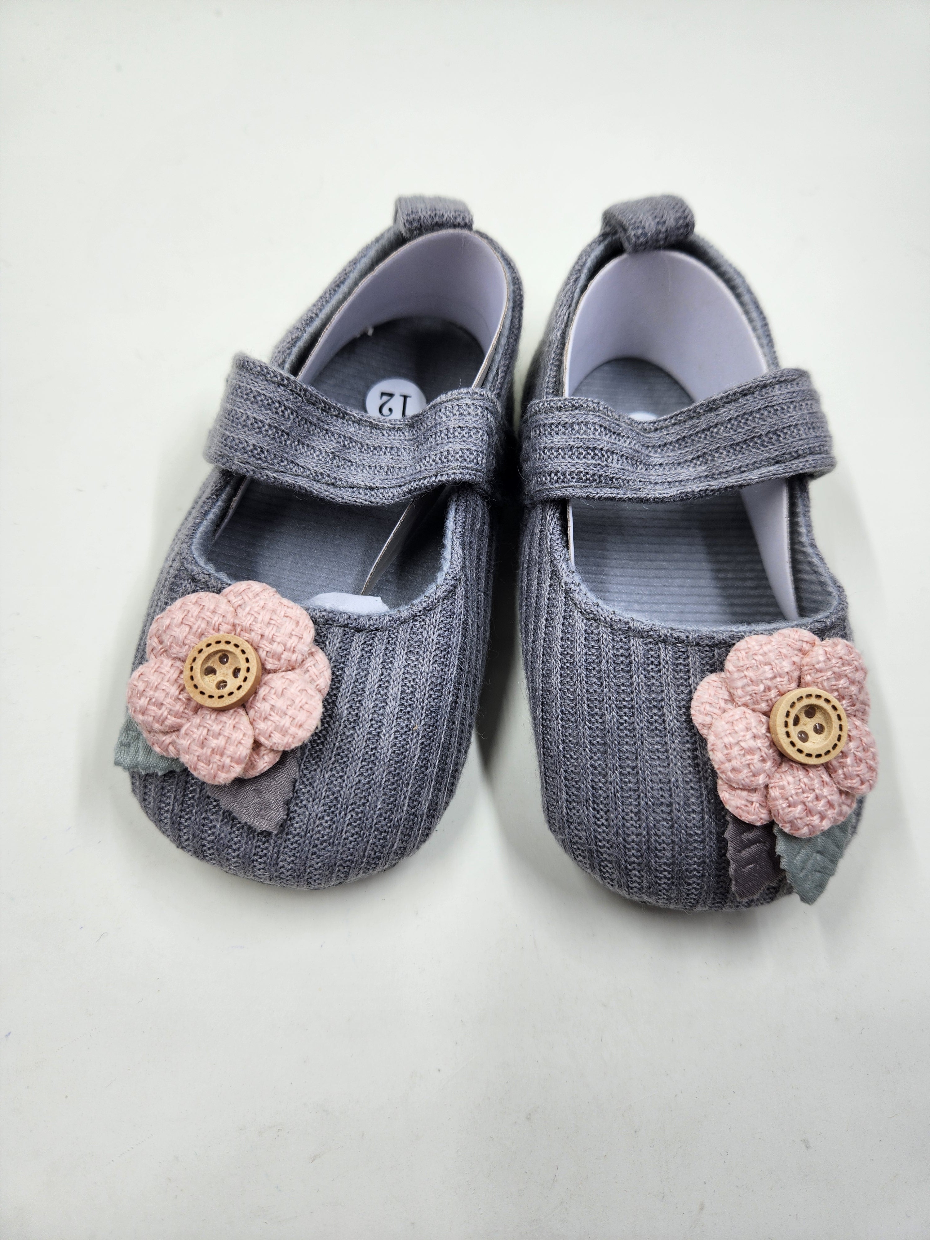 Embroidered Floral  Knitted Shoes