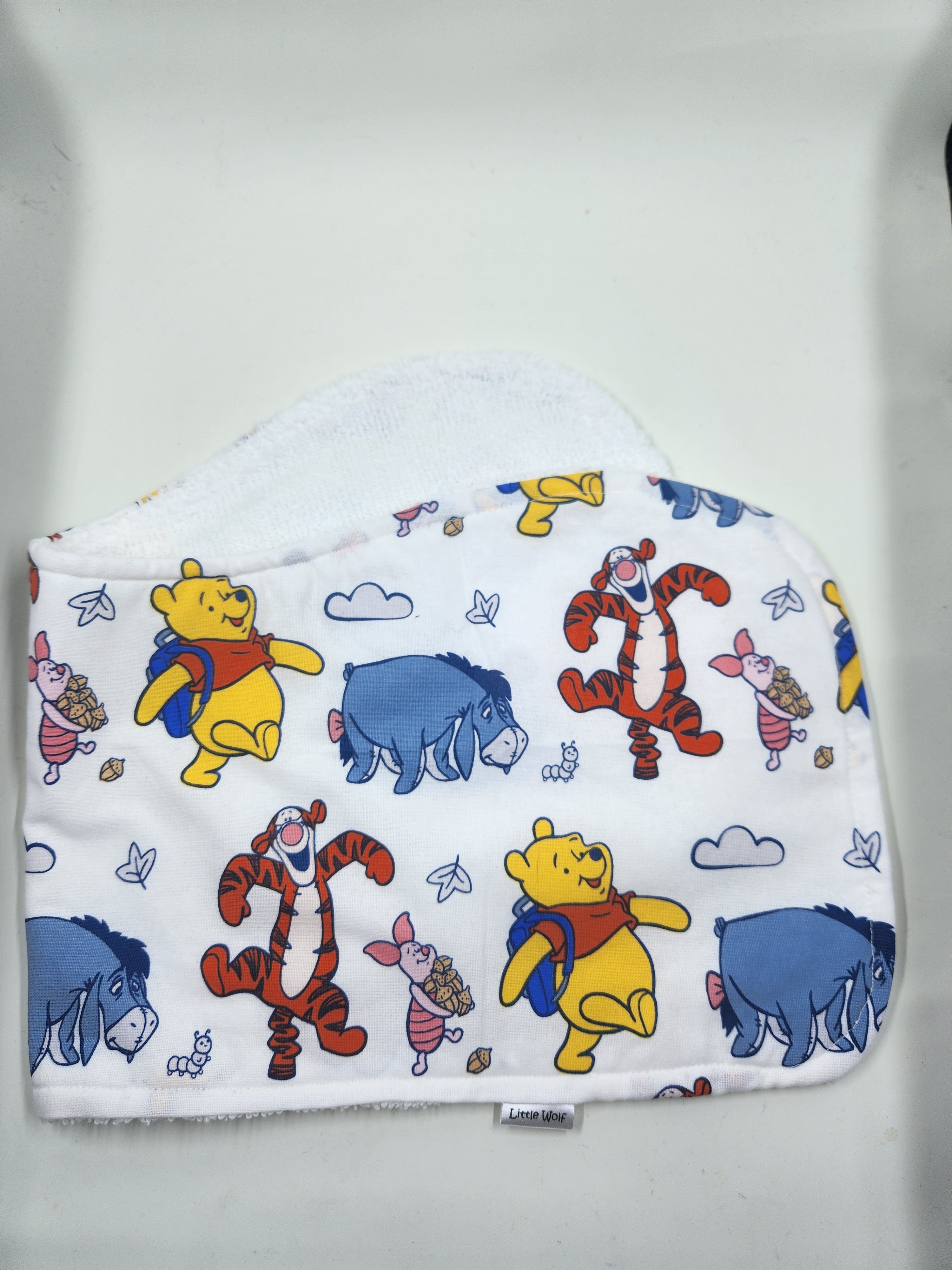 White Tiger + Donkey + Bear + Pig Burp Cloth