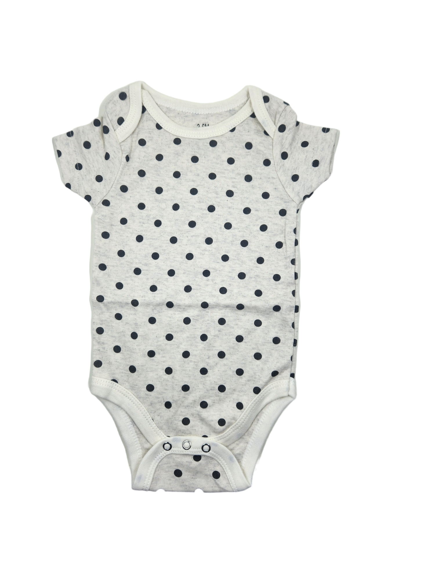 Beige + Black Polka Dot Short Sleeve Romper